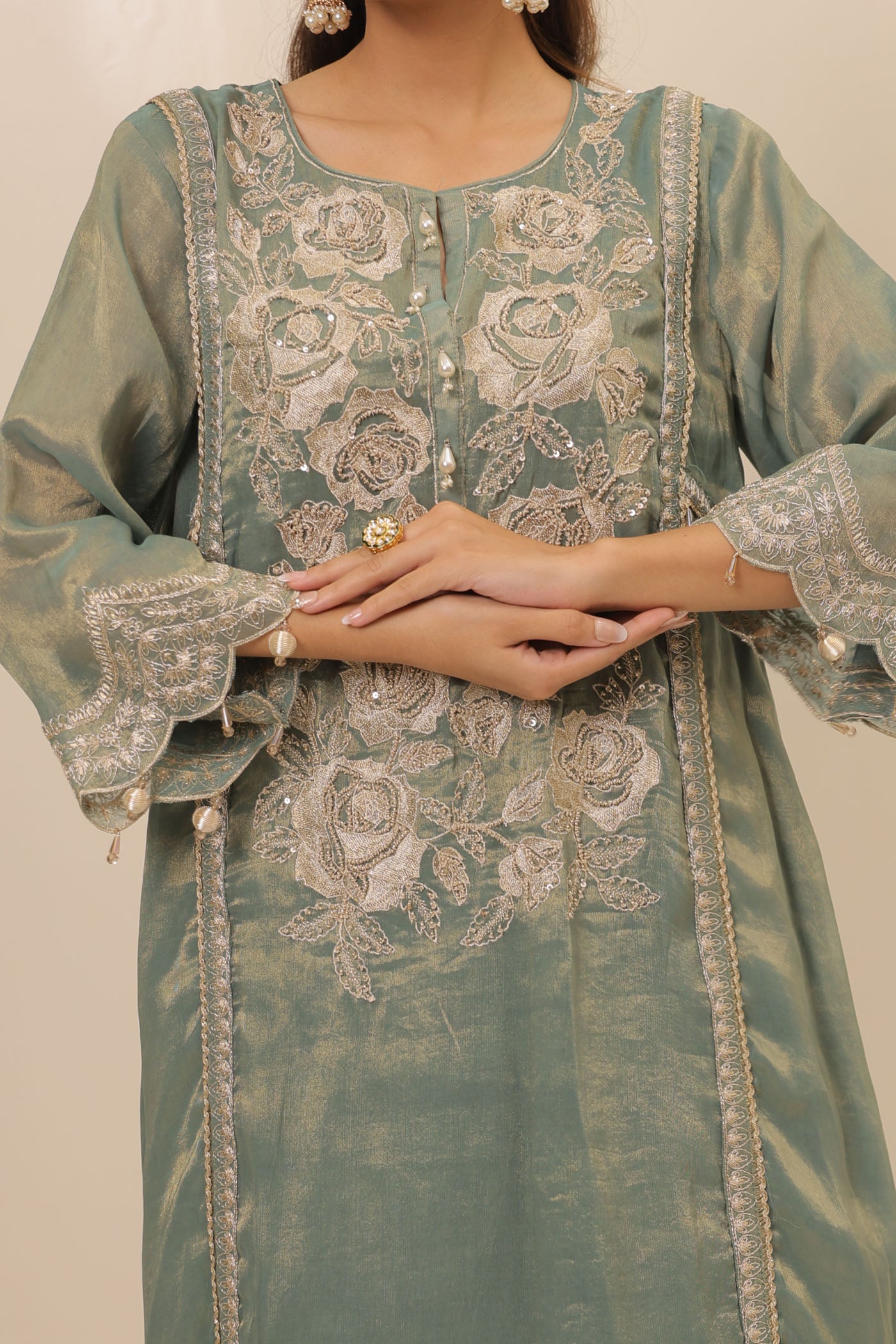 Zinia Farsan Salwar Suit Set With Dupatta