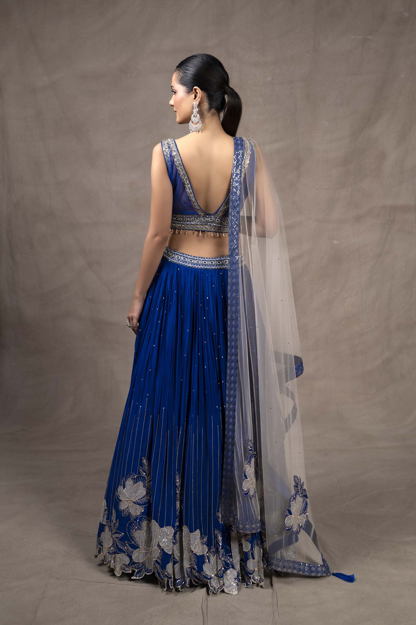 Nalika Blue Lengha Choli