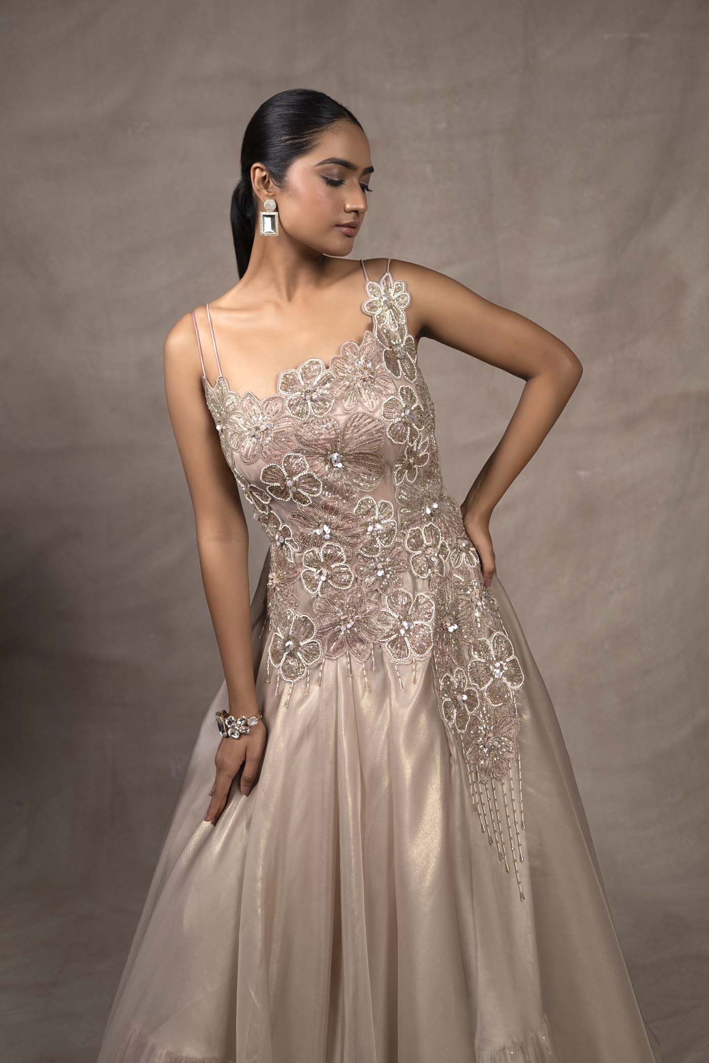 Beau layered gown