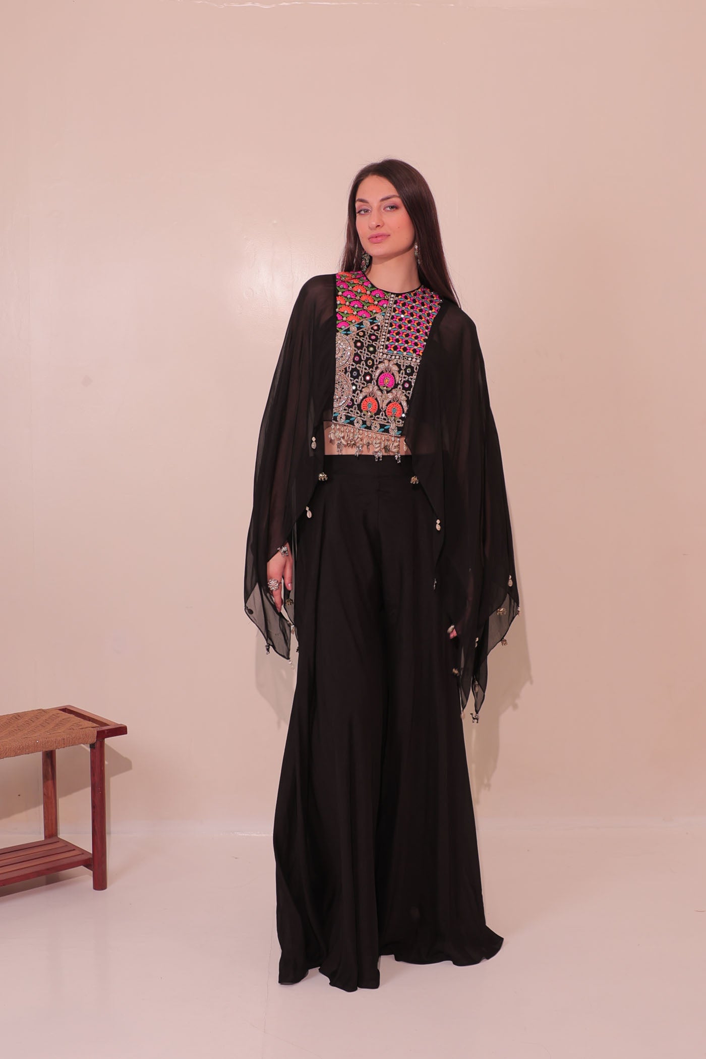 Ekisha Palazzo with Short Kaftan