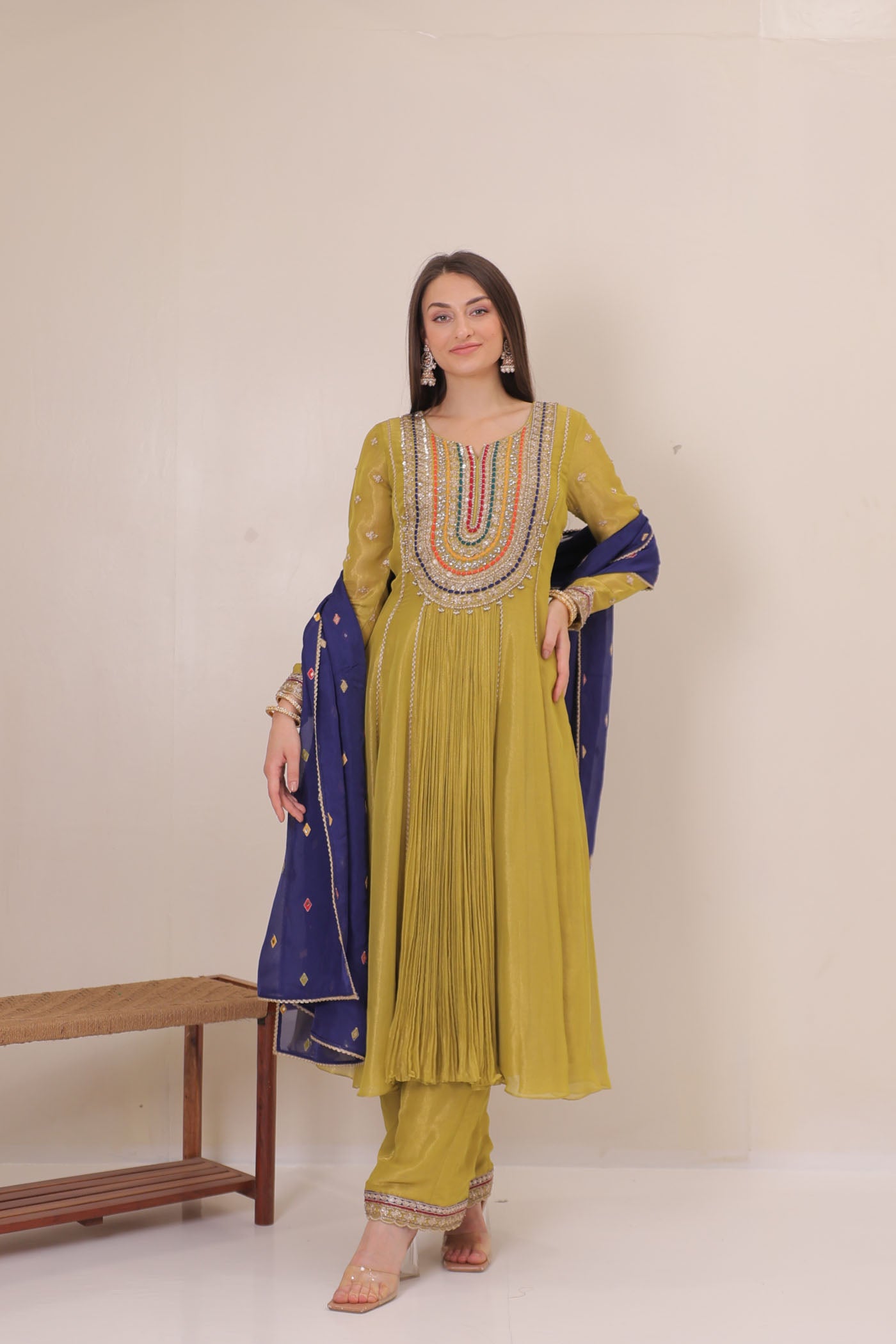 Naira Panel Flow Anarkali Set