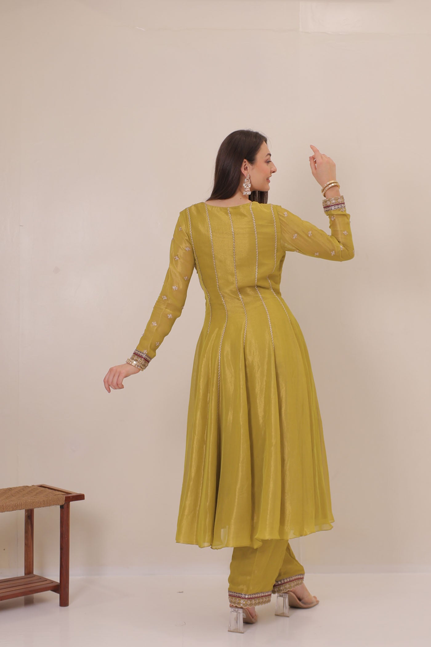 Naira Panel Flow Anarkali Set