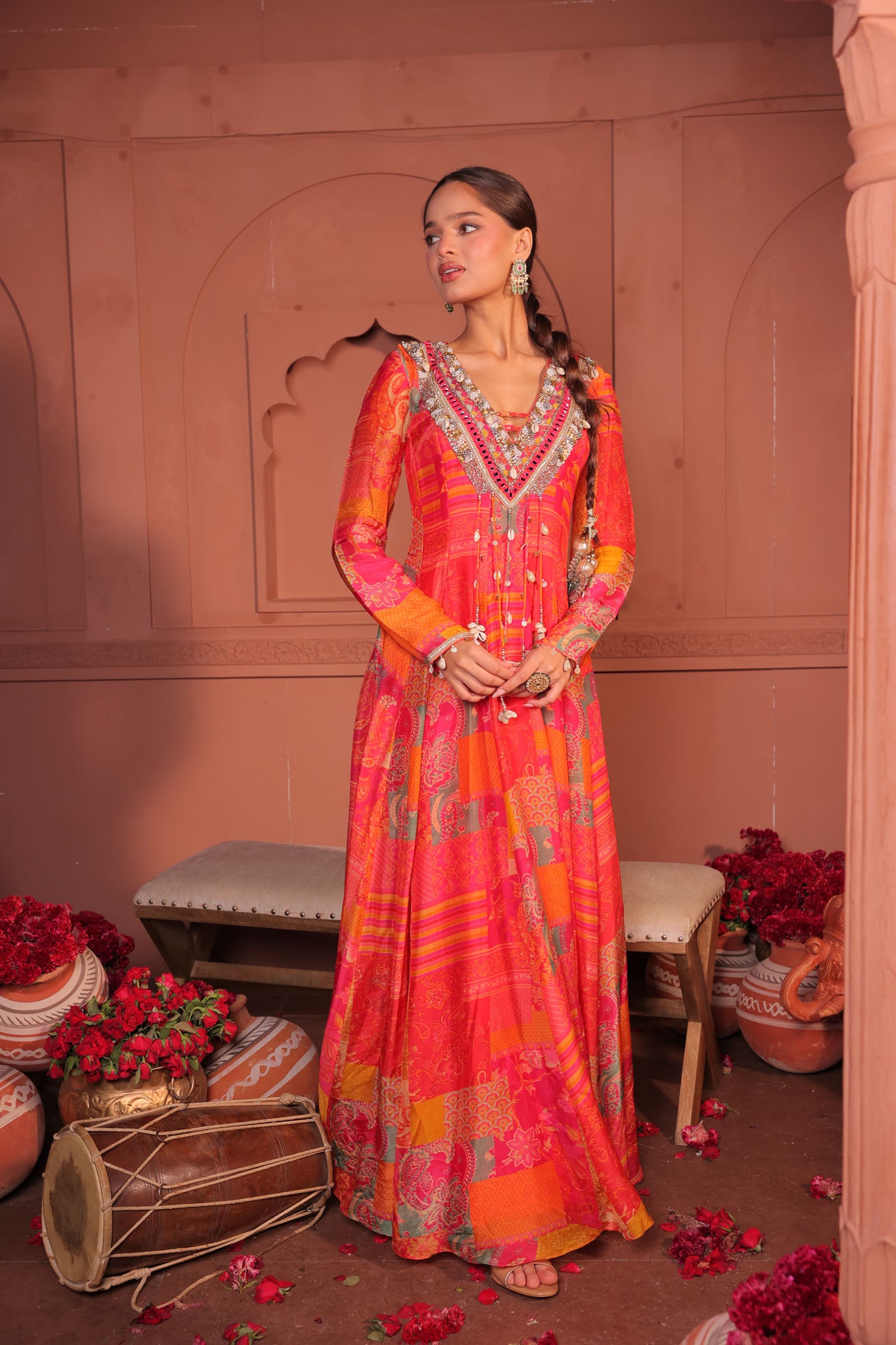 Natasha Luthra In Aria Bloom Gown
