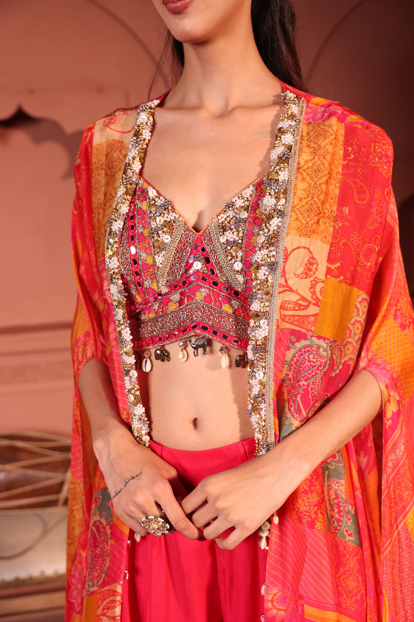 Natasha Luthra In Astra Flared Palaazo Set