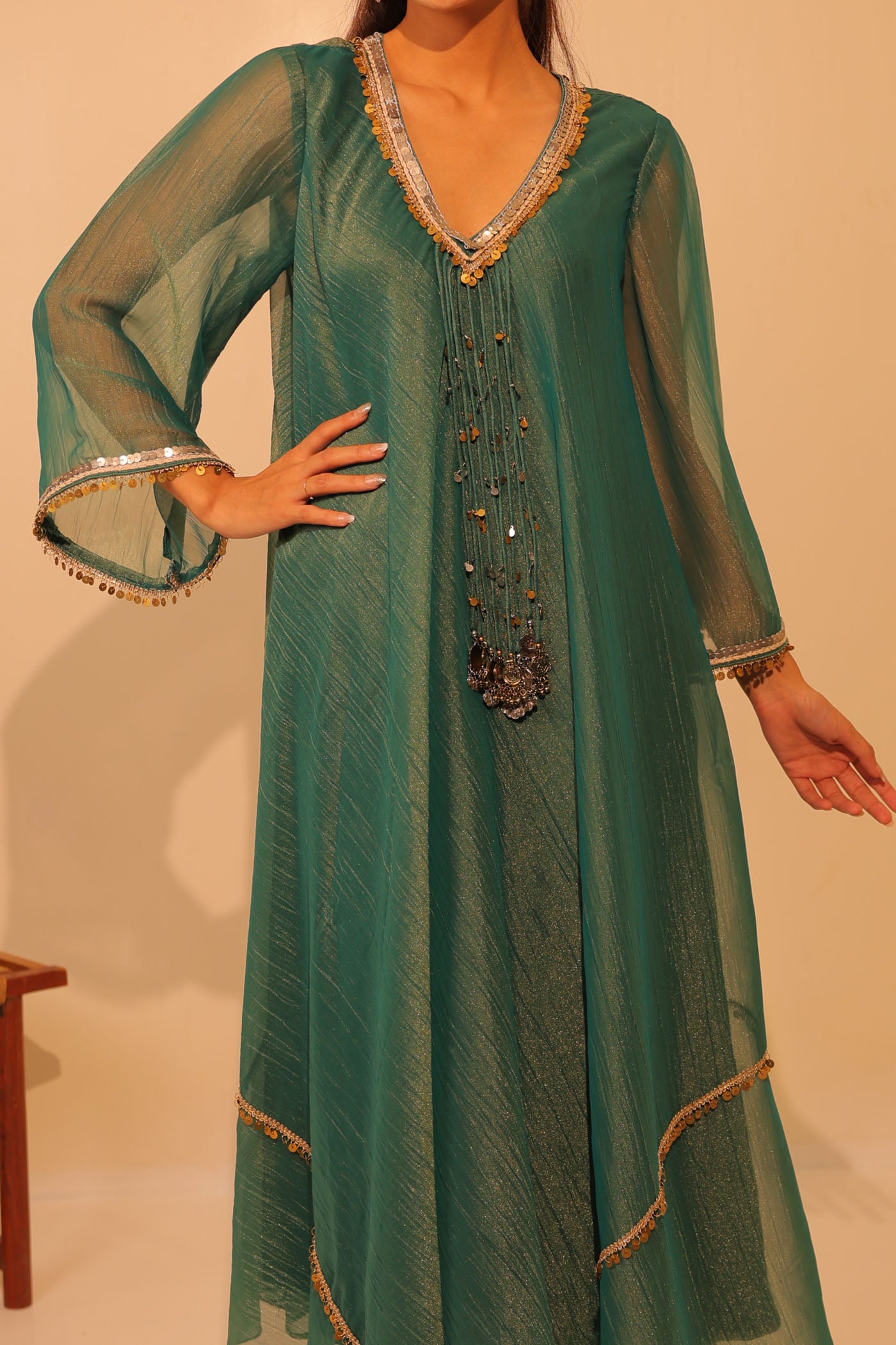 Seren A-Line Palaazo Set