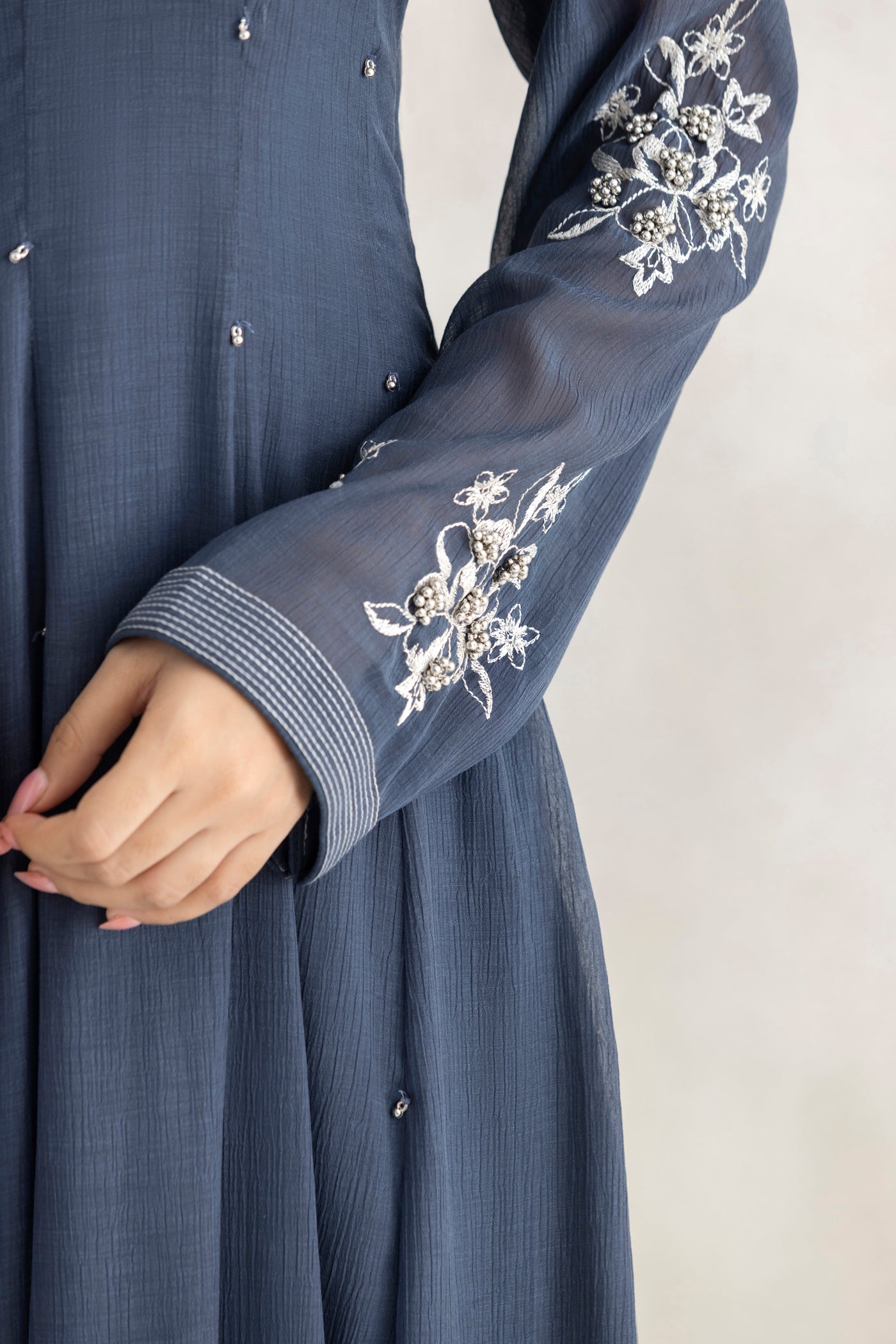 Ivory Ghungroo Anarkali