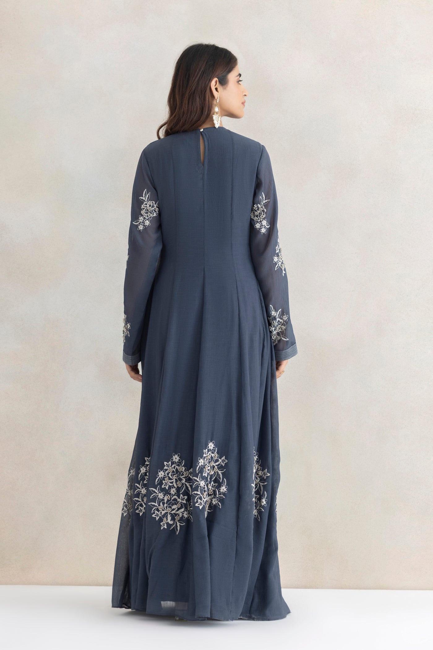 Ivory Ghungroo Anarkali