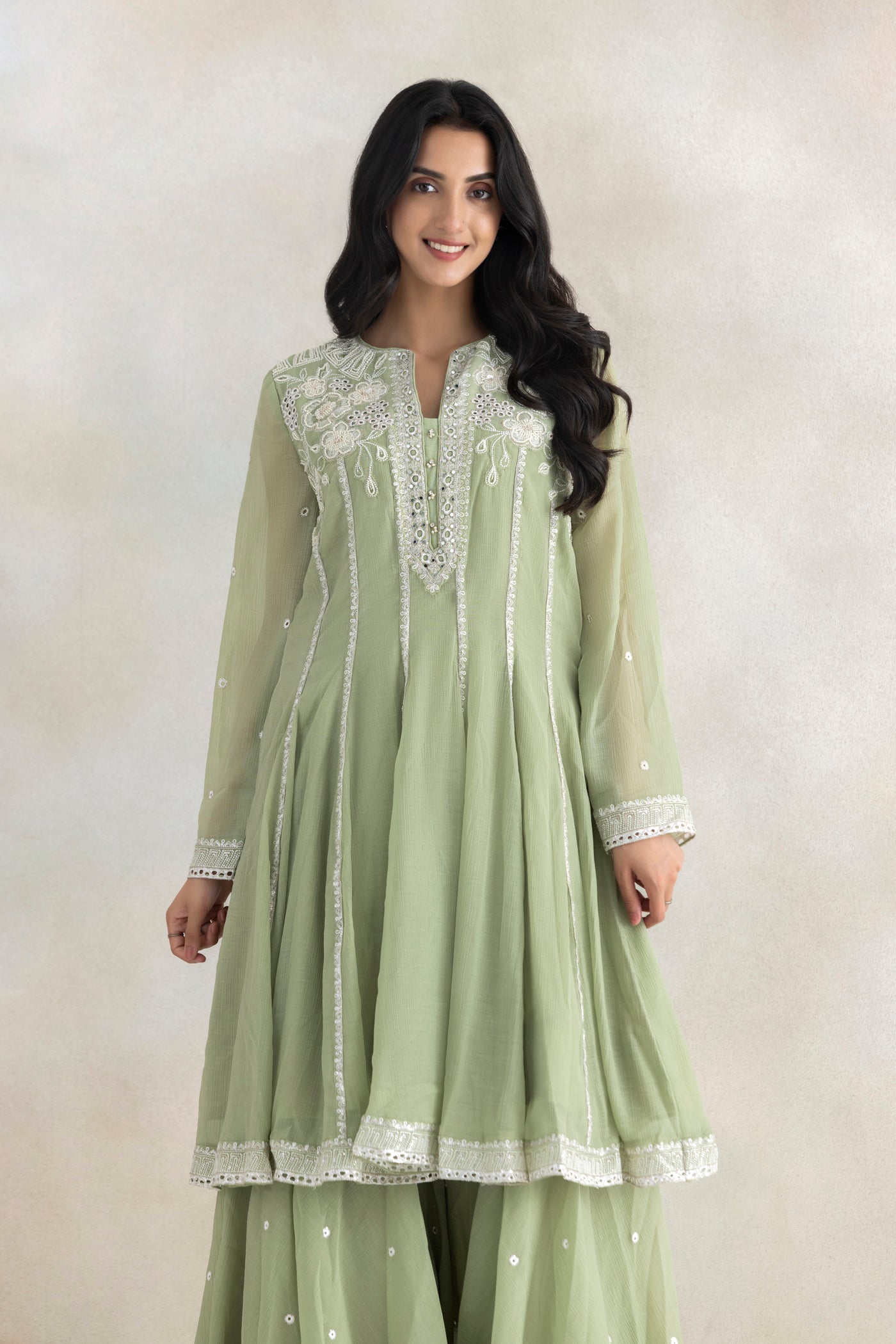 Nisha In Pastel Noor Suit Set