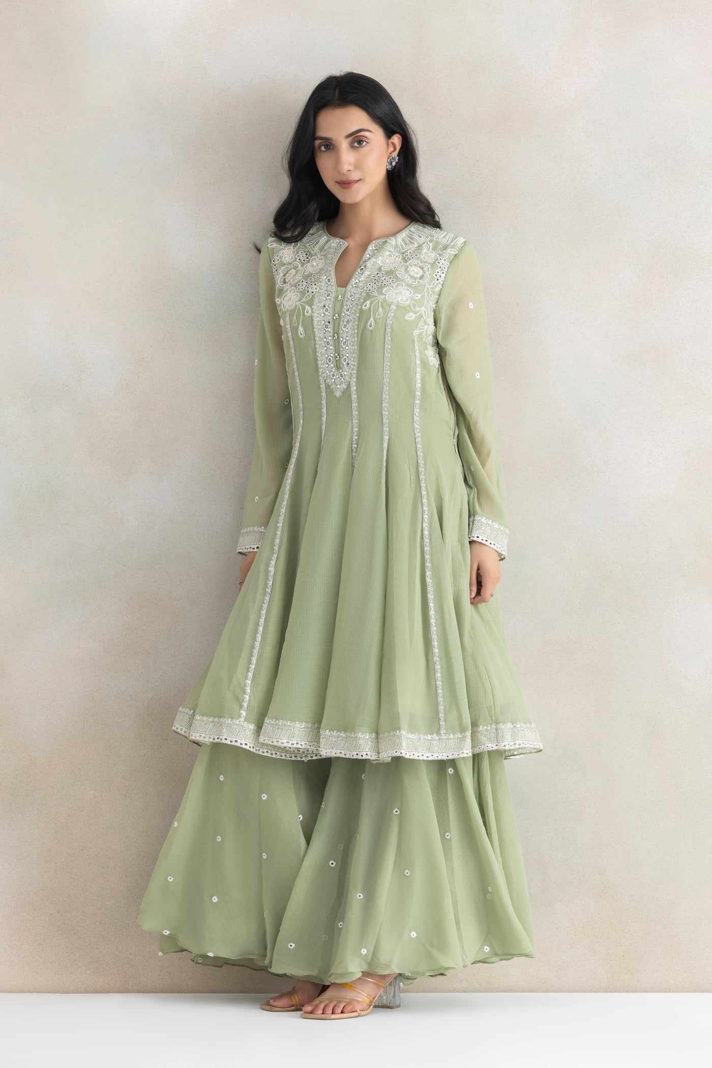 Nisha In Pastel Noor Suit Set