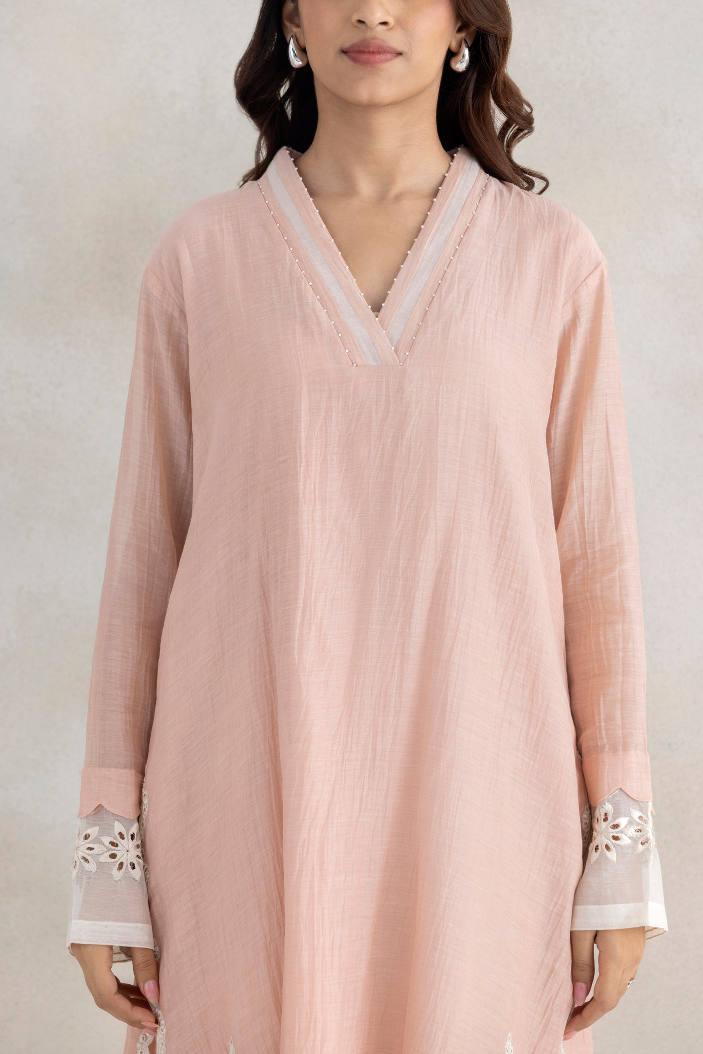 Zari Cutwork Kurta Set
