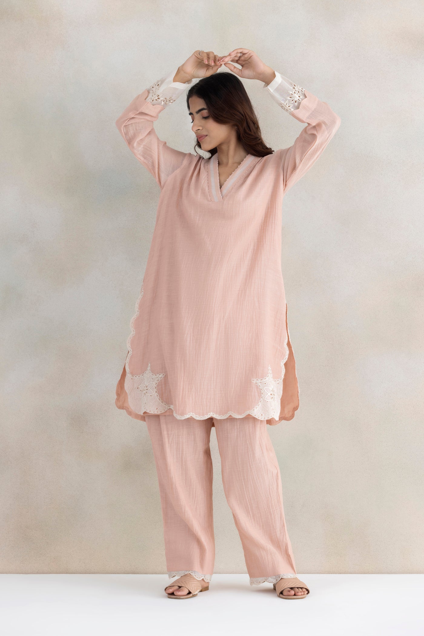 Zari Cutwork Kurta Set
