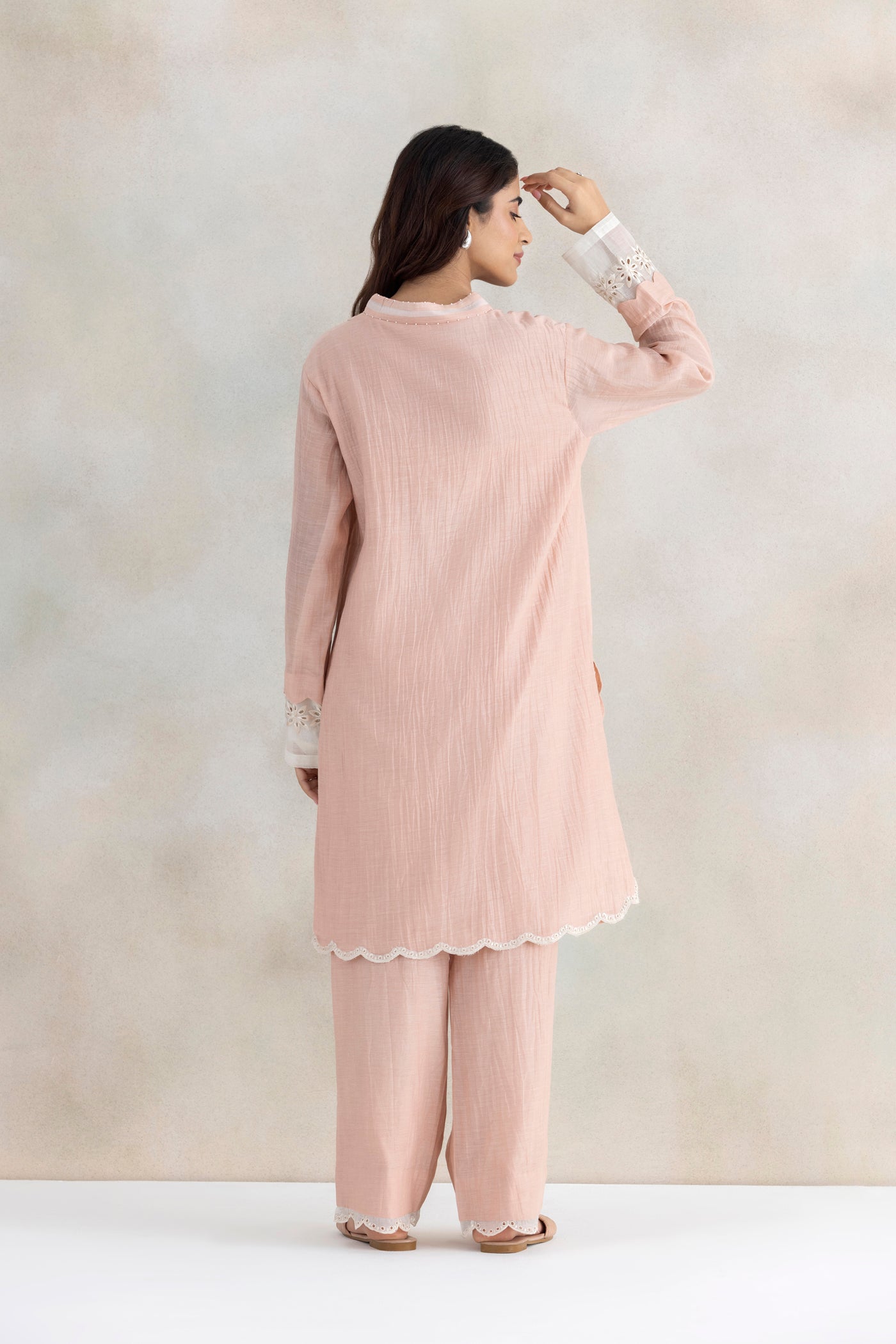 Zari Cutwork Kurta Set