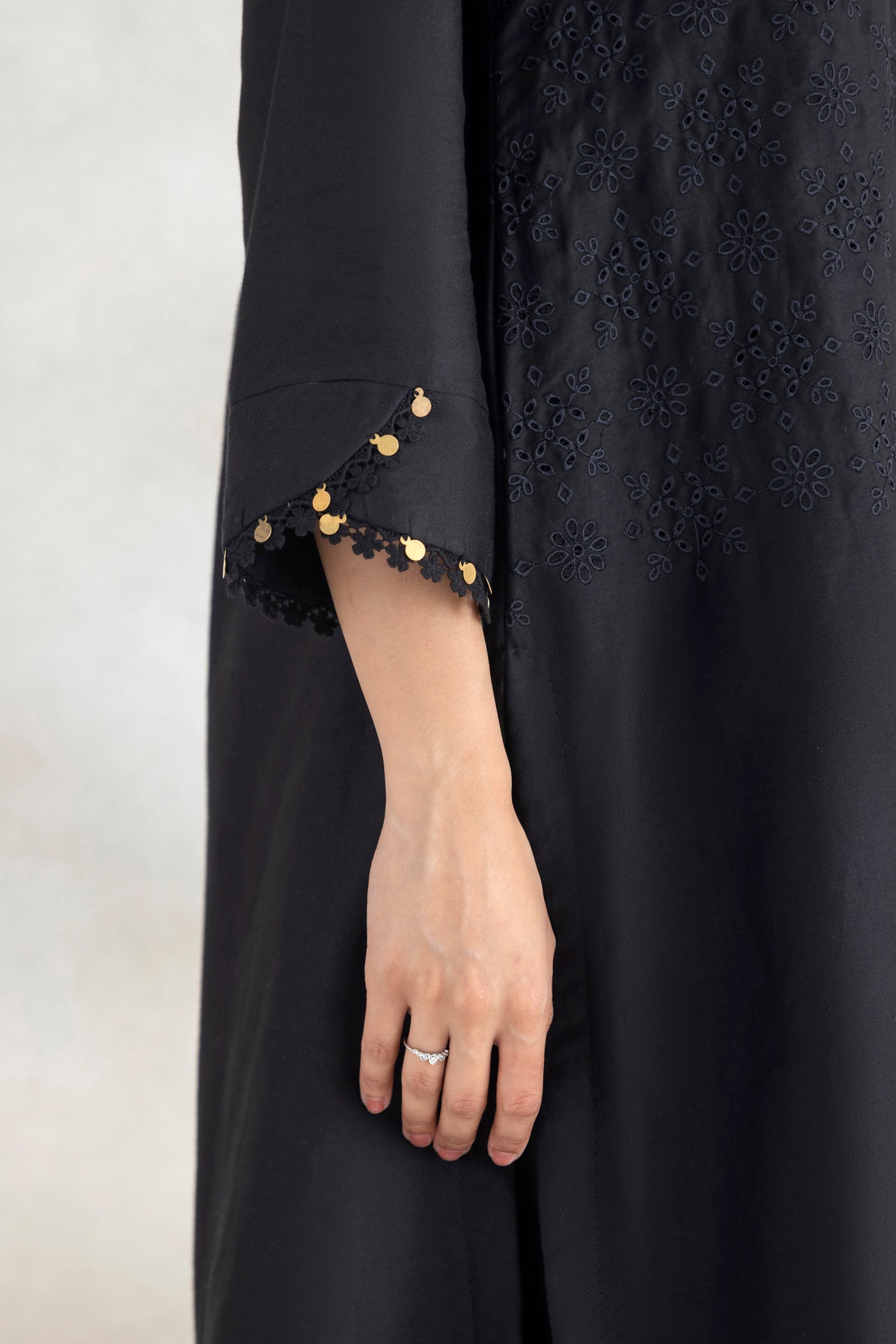 Satin Tassel Kurta Set