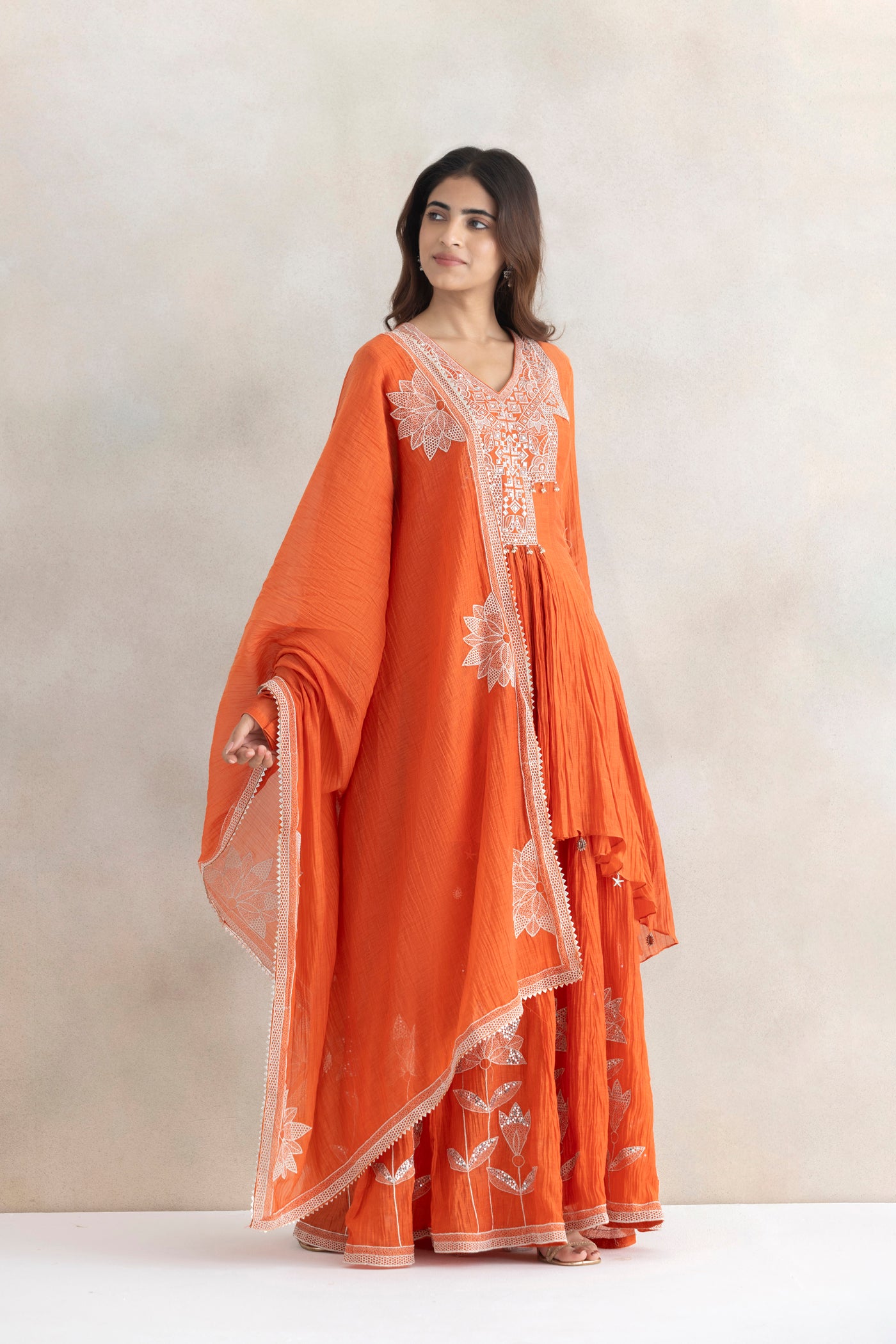 Zari Mirror Sharara Set