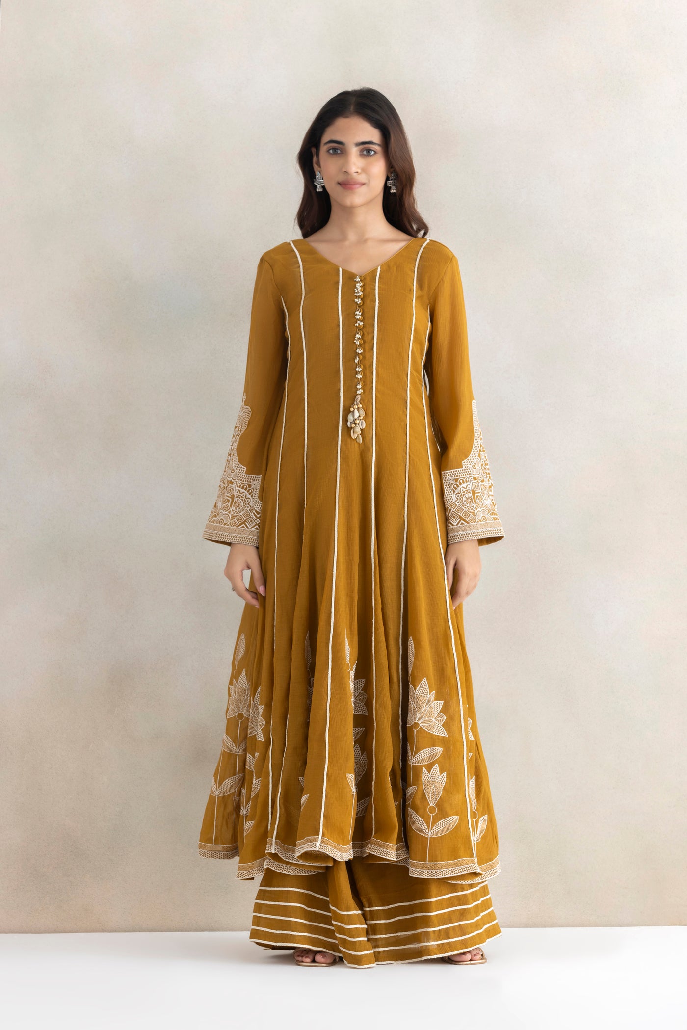 Lace Noor Anarkali Set
