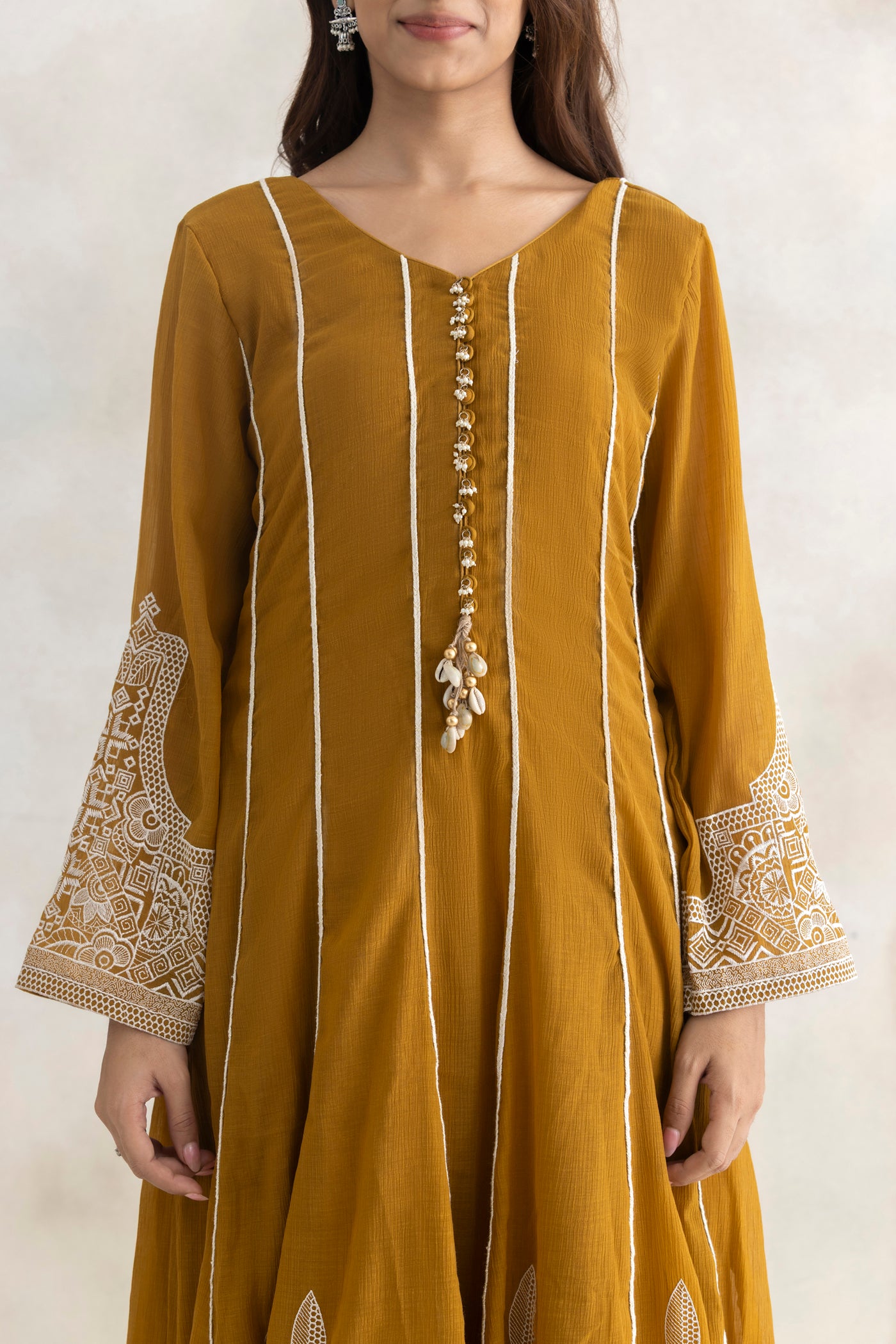 Lace Noor Anarkali Set