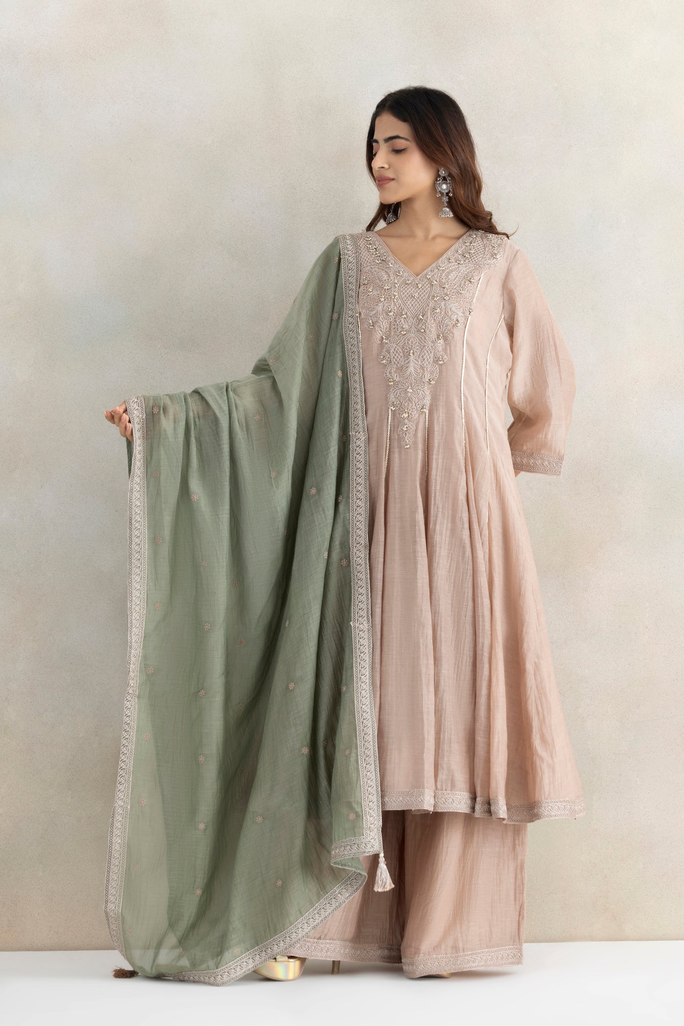 Ghungroo Lace Anarkali Set