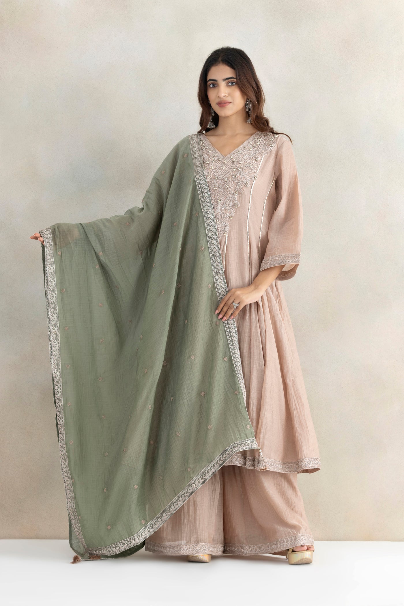 Ghungroo Lace Anarkali Set