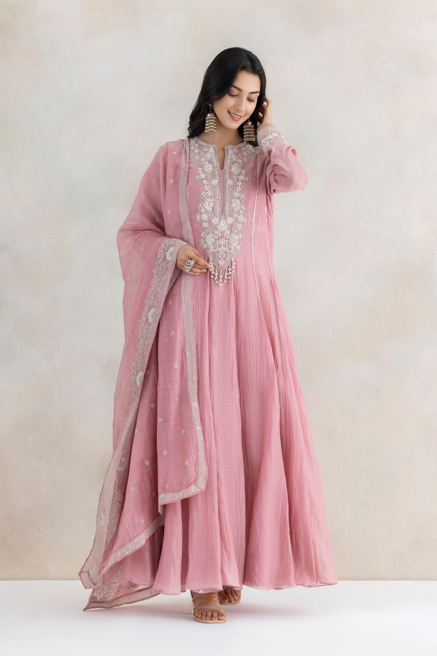 Gota Zari Anarkali Set