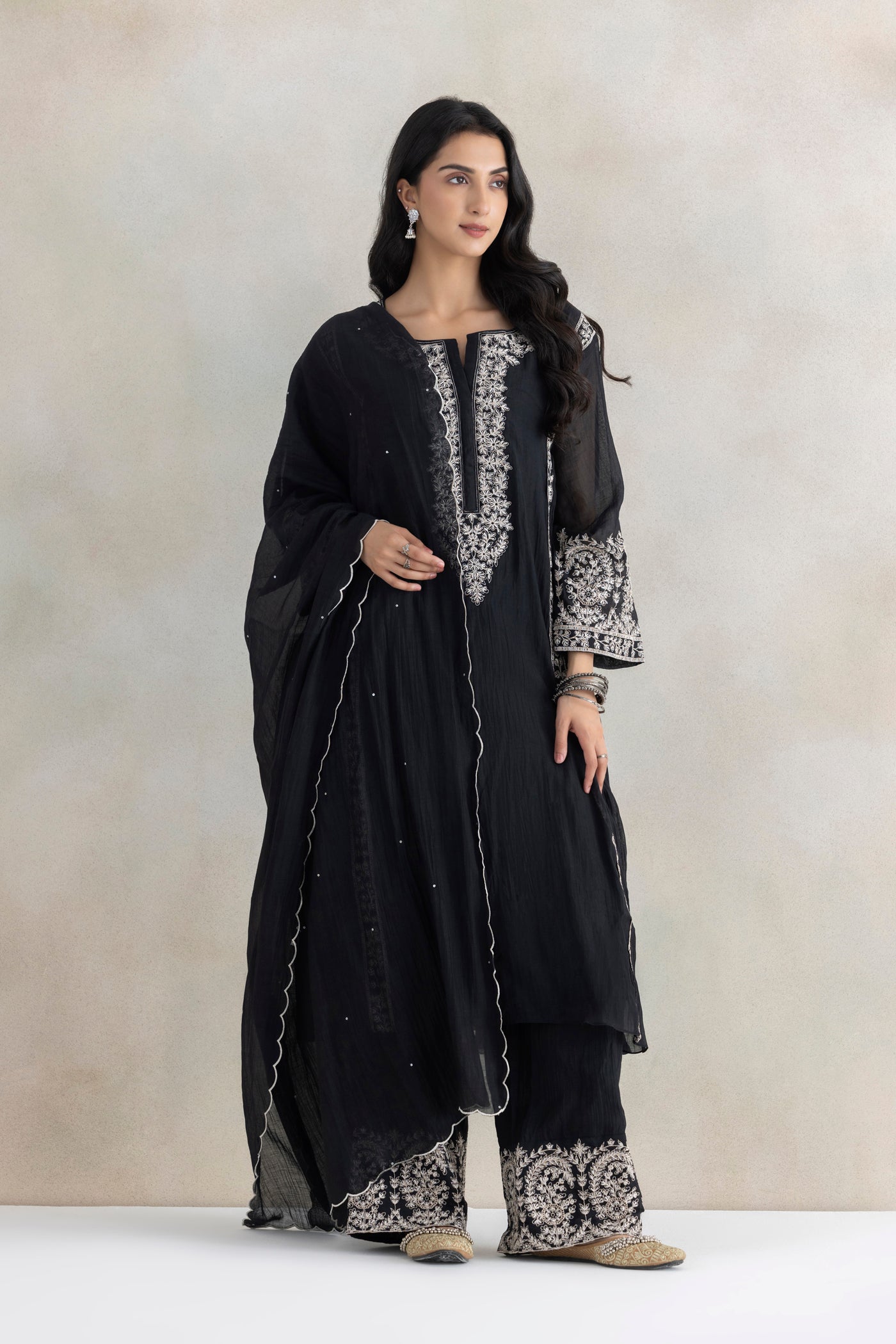 Midnight Silver Suit Set