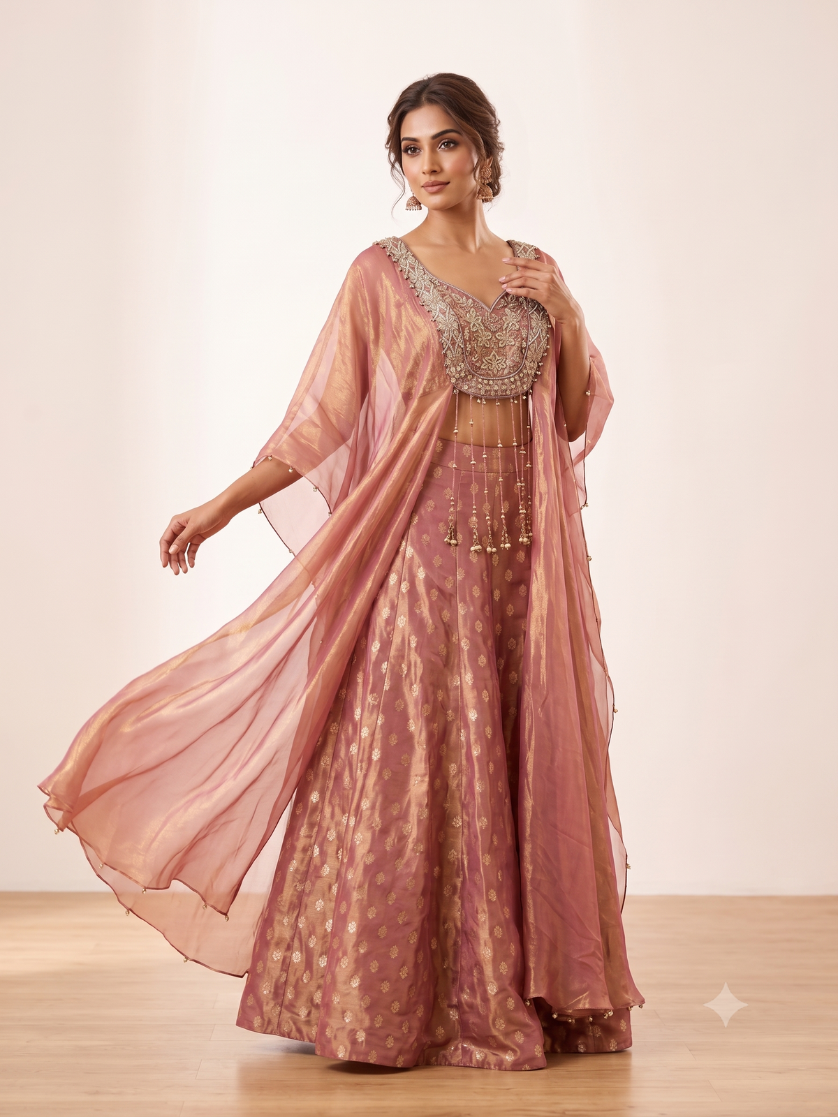Amina Pink Plazo Set