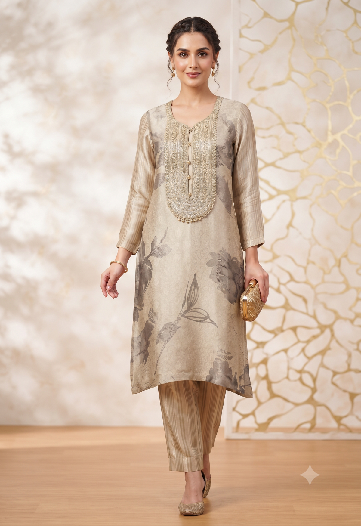 Isra A-Line Kurta Set