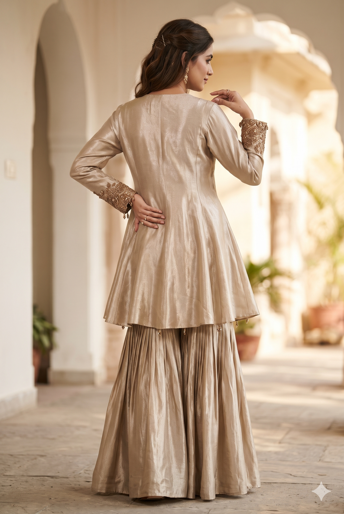 Zoey Gold Sharara Set