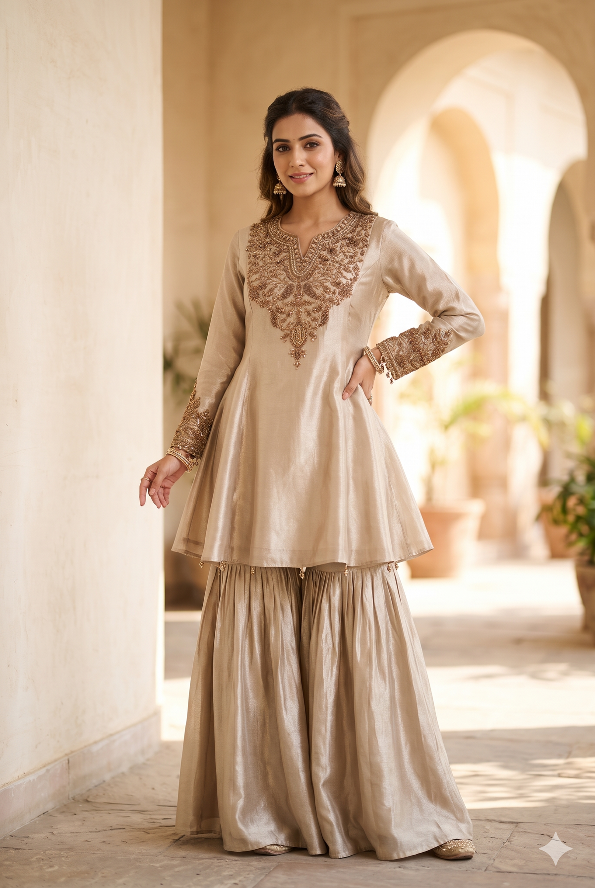 Zoey Gold Sharara Set