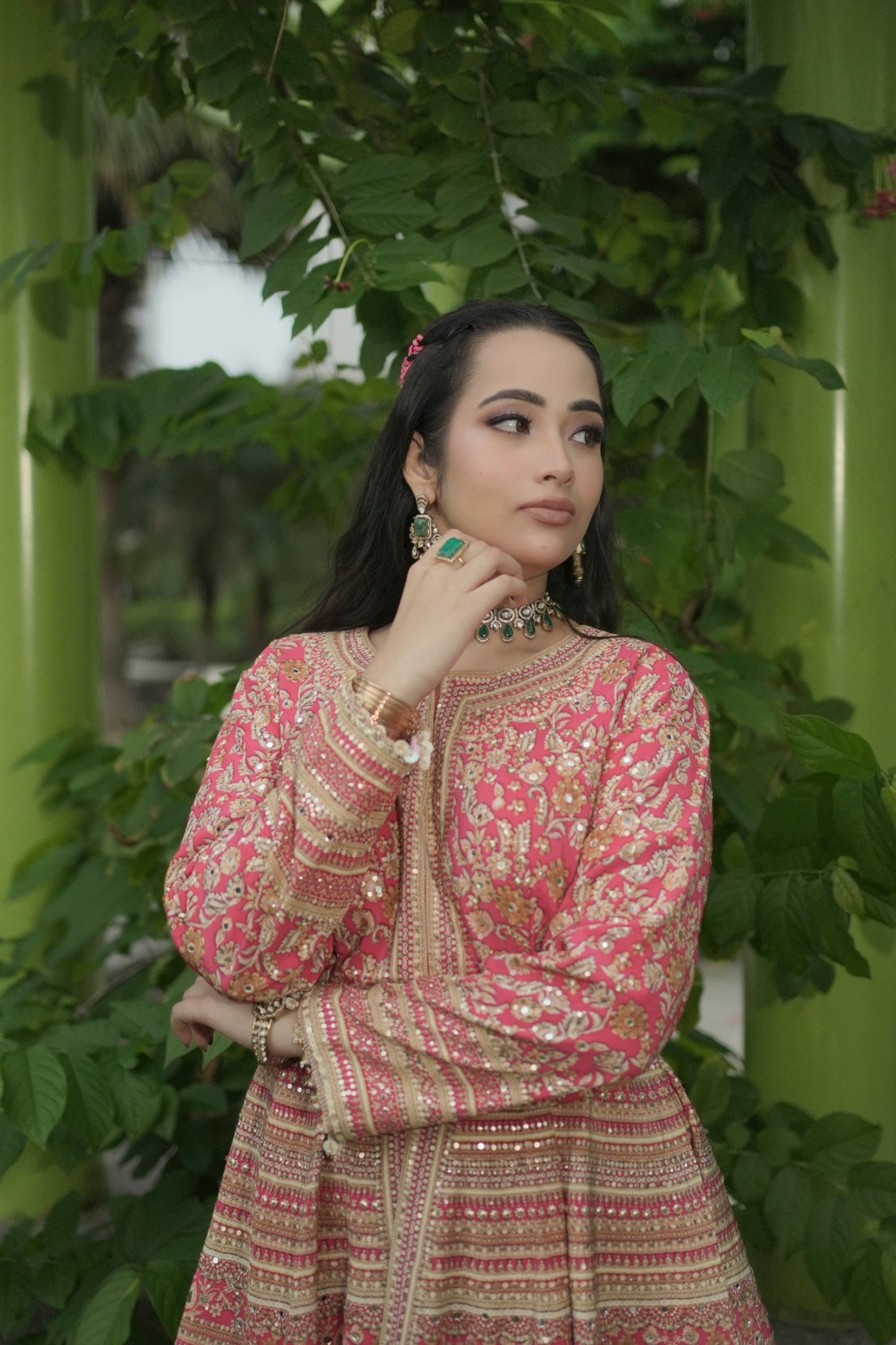 Jugni Peplum Top and Sharara Set