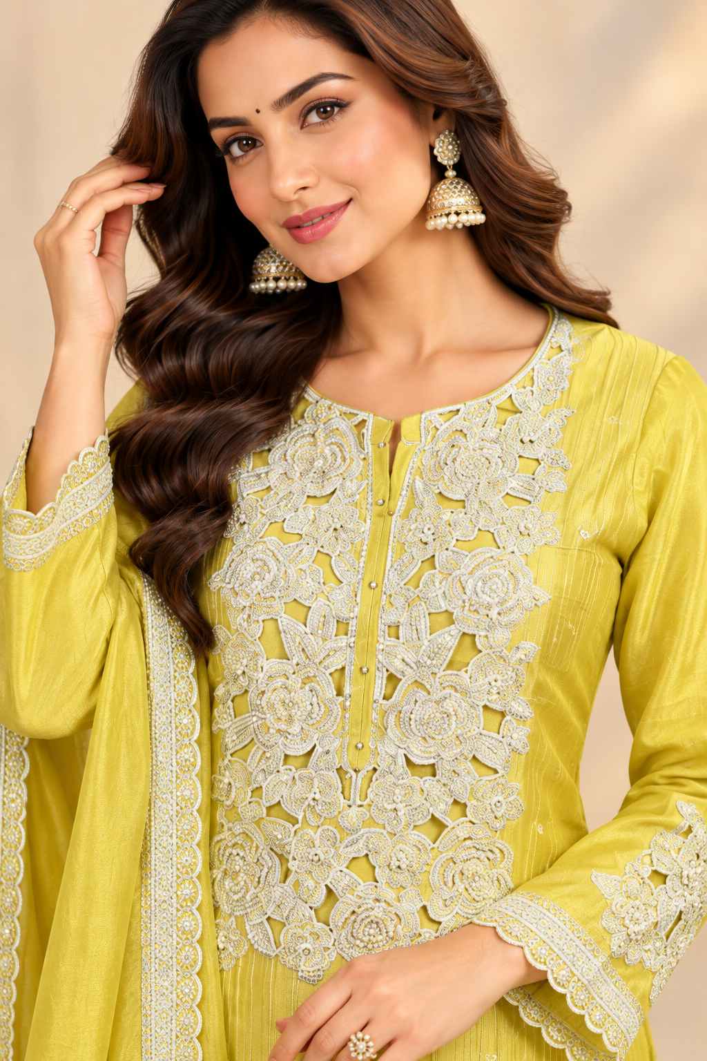 Syha Yellow Suit Set