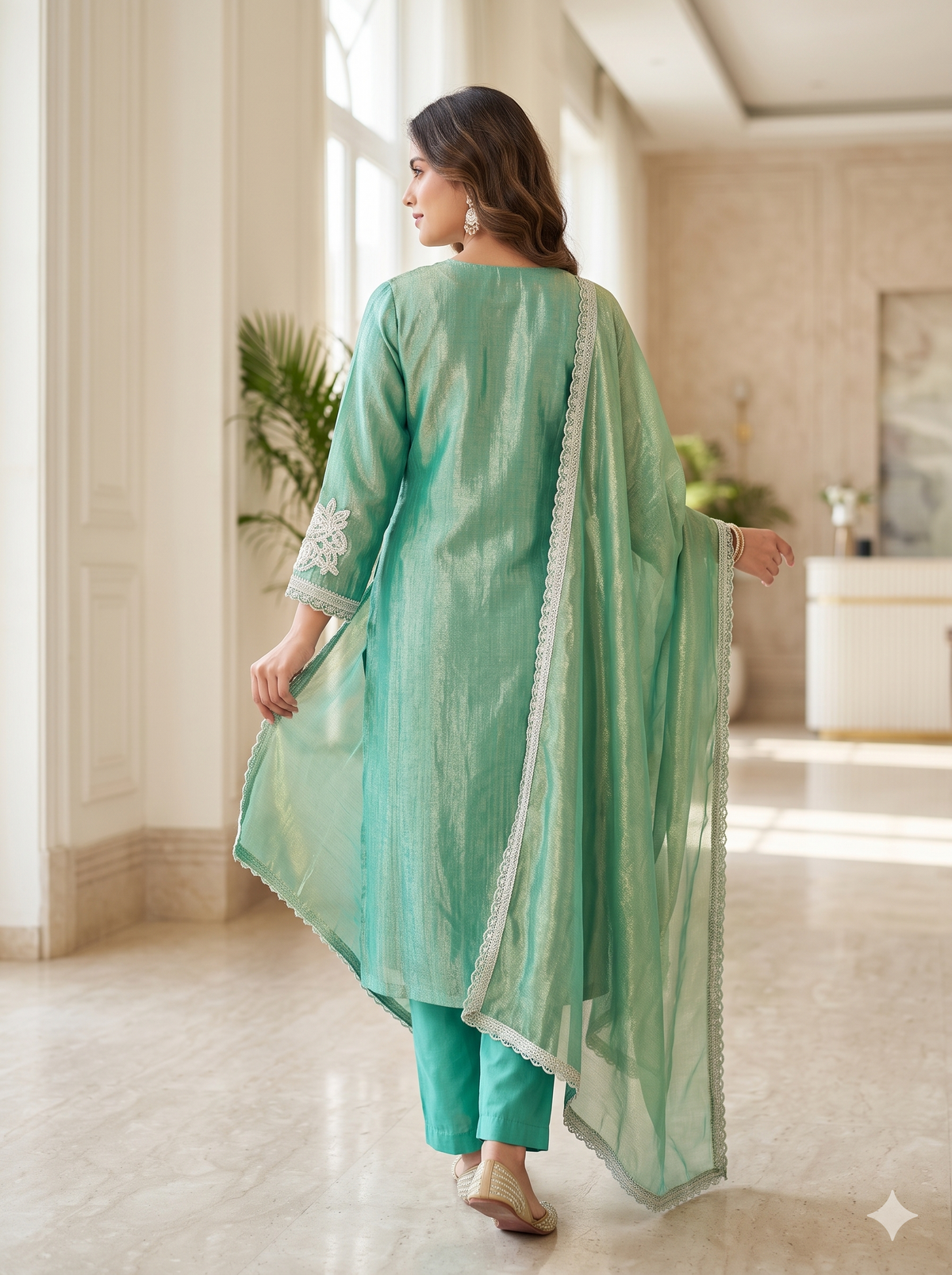 Syha Green Suit Set