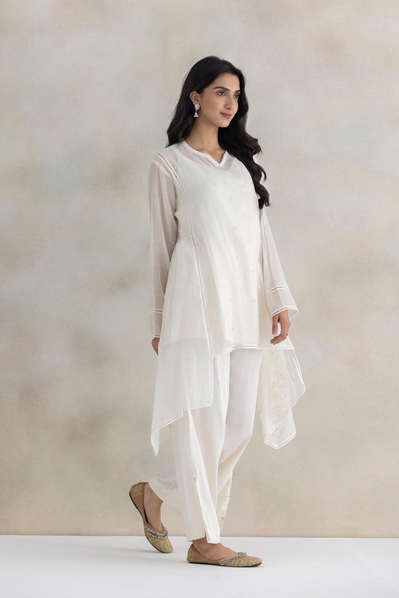 Kaya Drop Cut Kurta Set