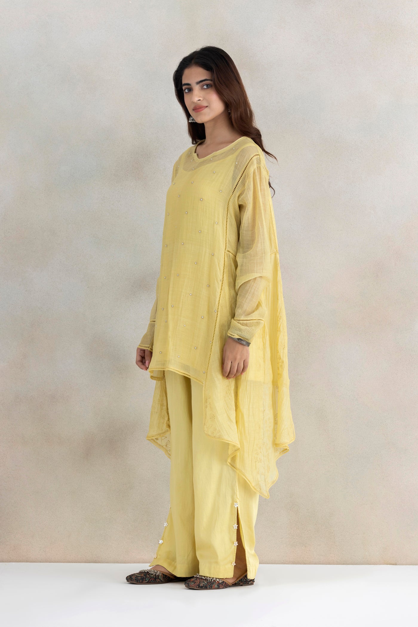 Kaya Drop Cut Kurta Set