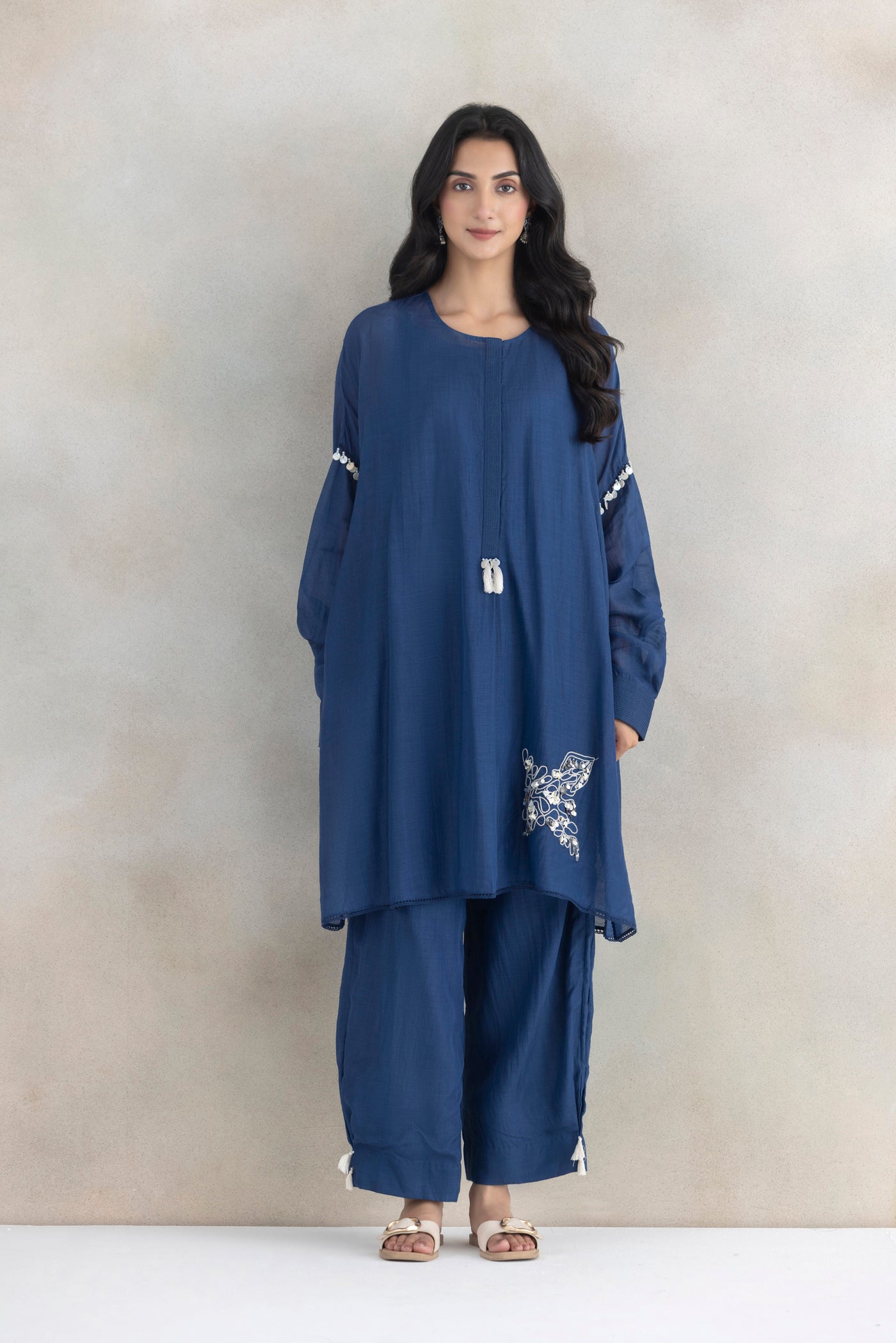 Dori Linen Kurta Set
