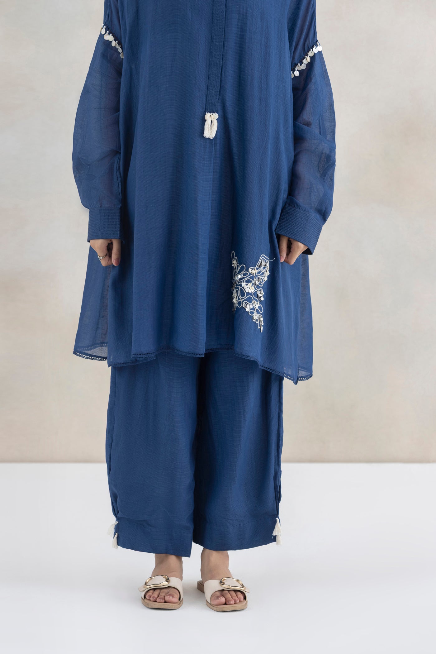 Dori Linen Kurta Set
