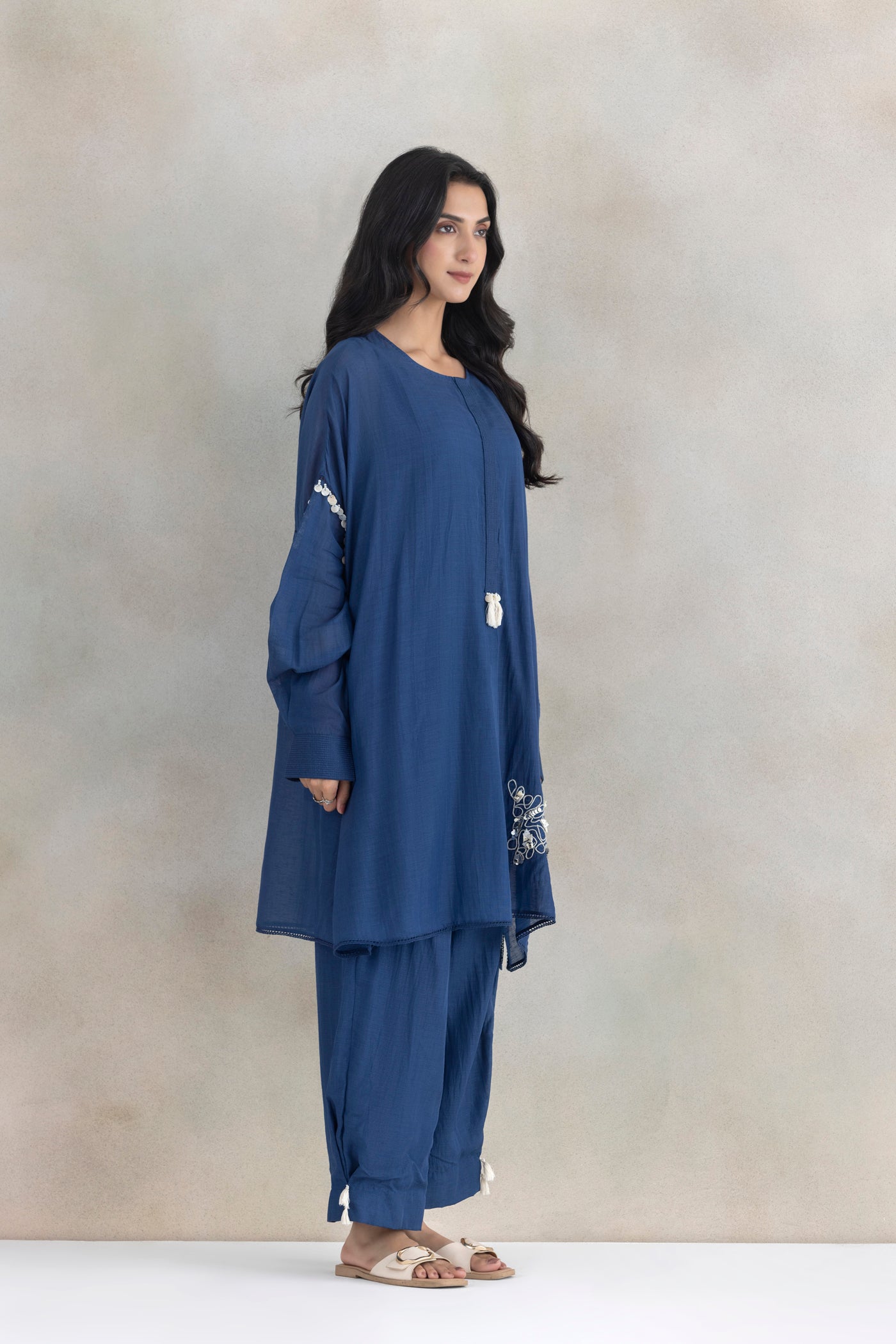 Dori Linen Kurta Set