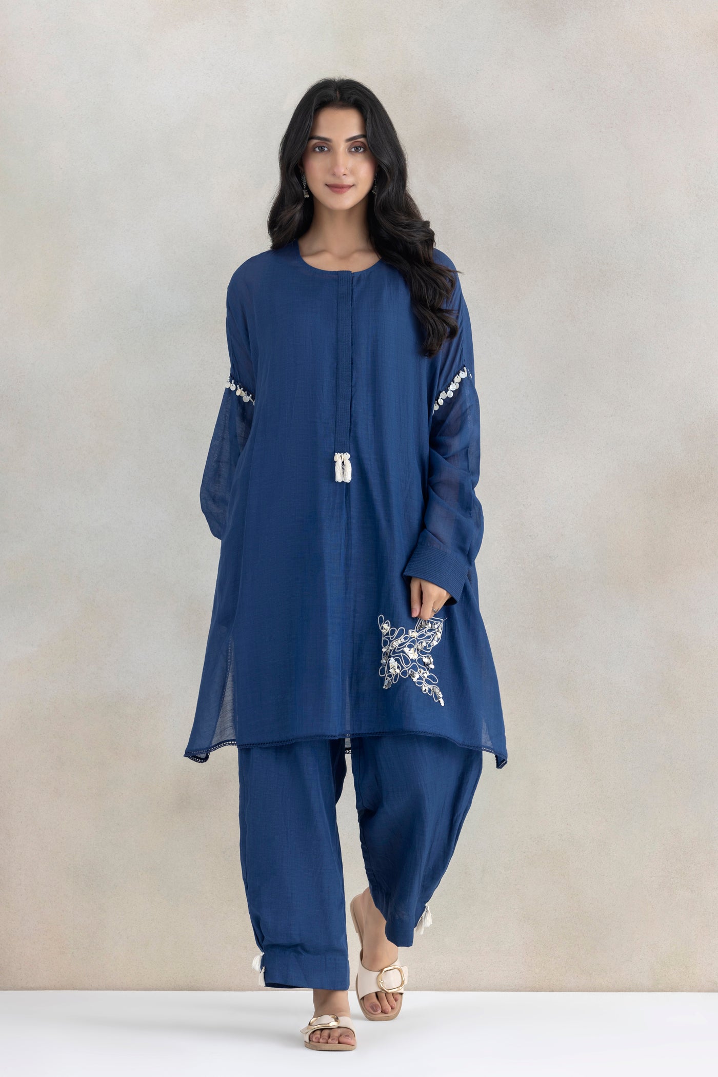 Dori Linen Kurta Set