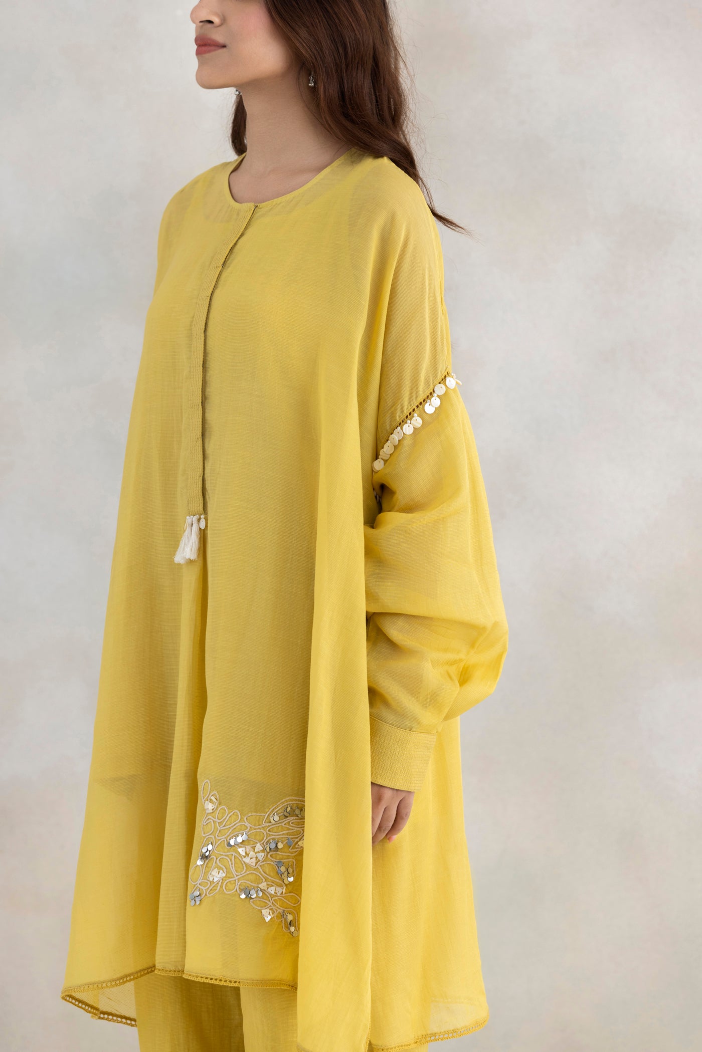 Dori Linen Kurta Set