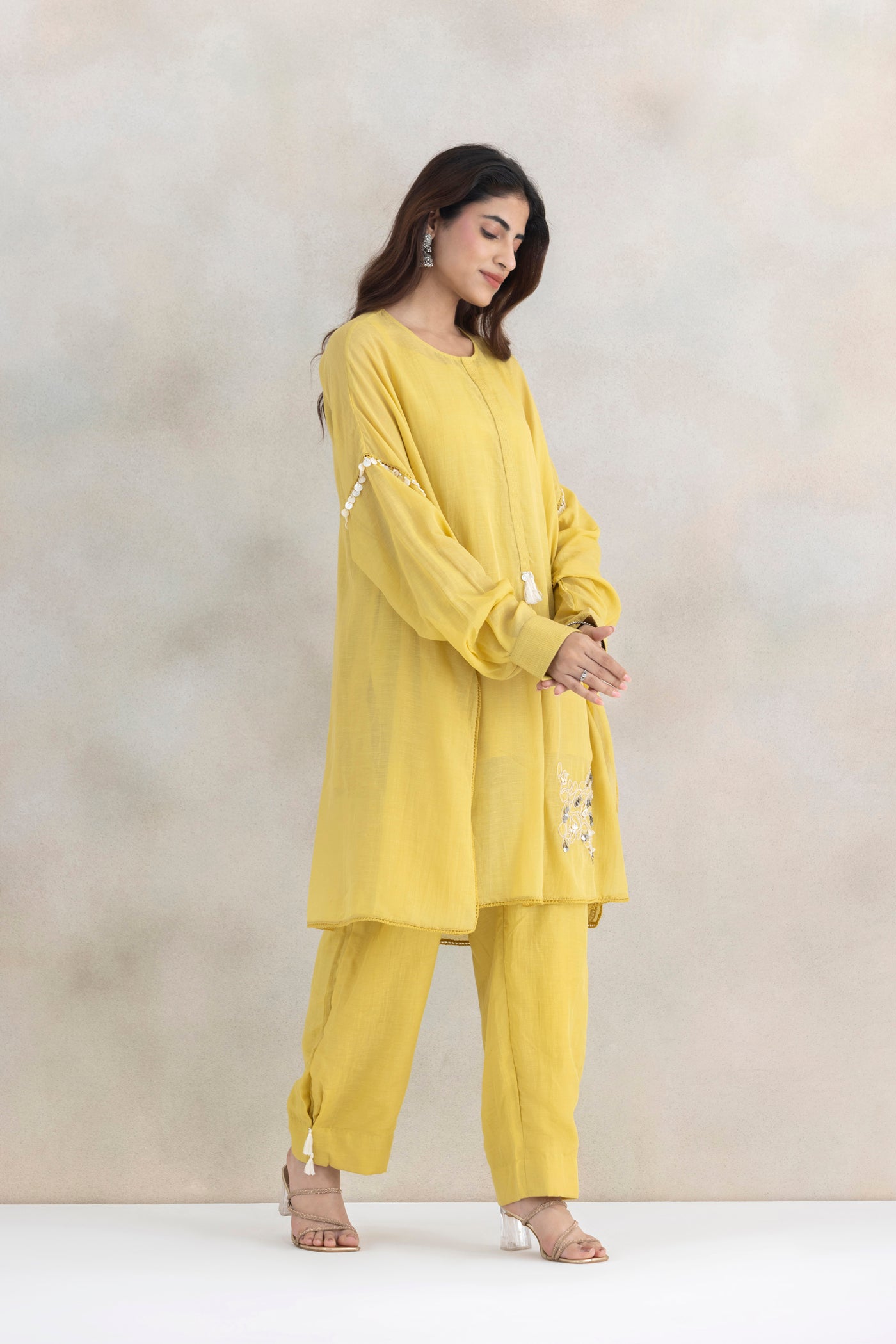Dori Linen Kurta Set