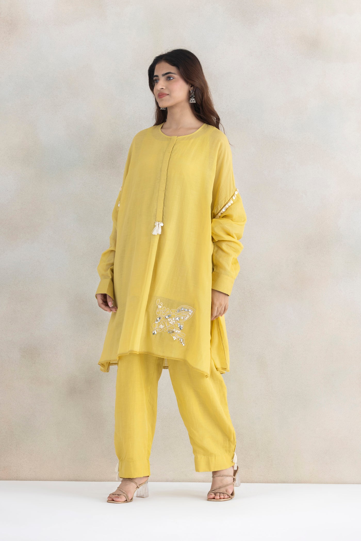 Dori Linen Kurta Set