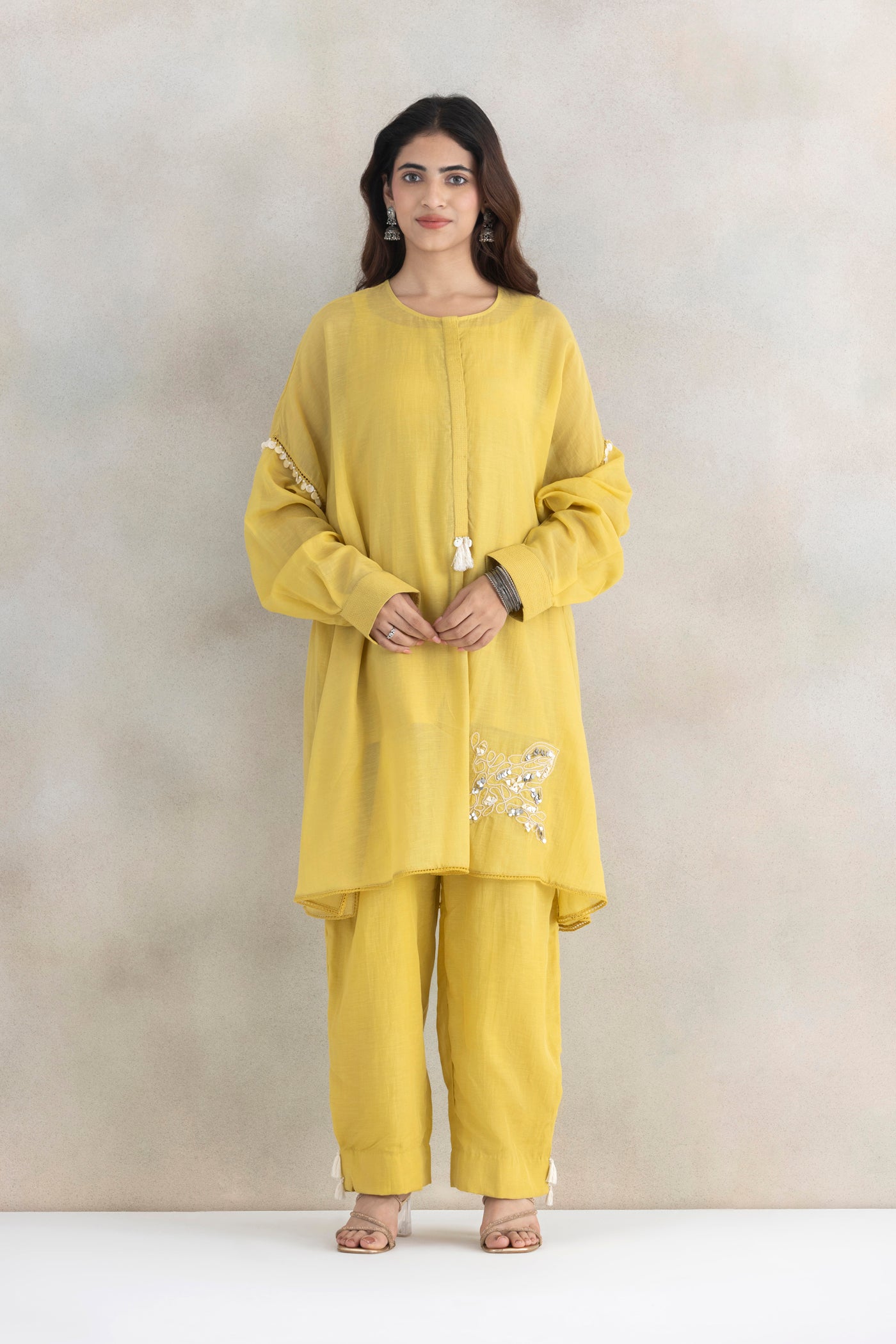 Dori Linen Kurta Set
