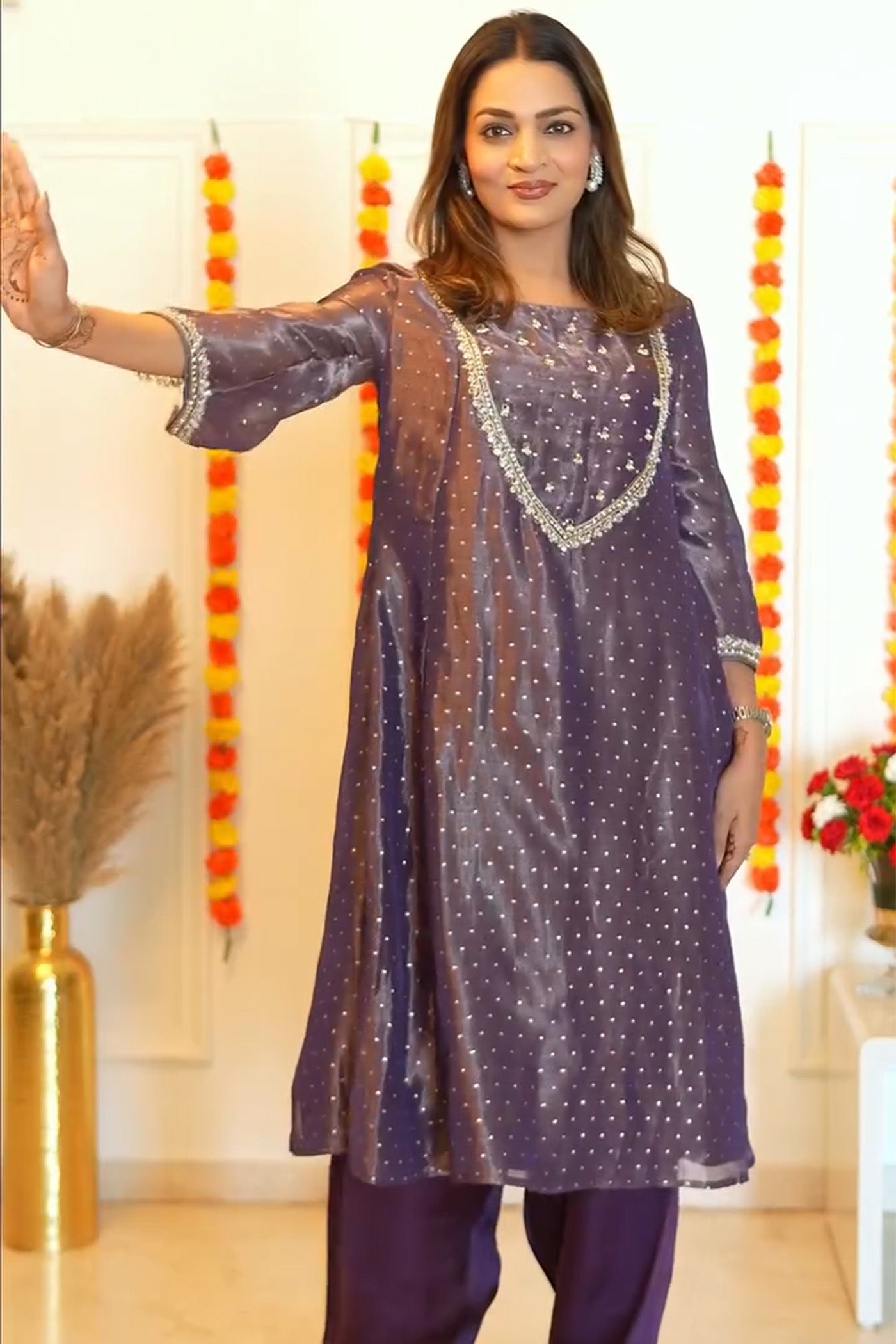Supriya Nagpal In Elara Kurta Set