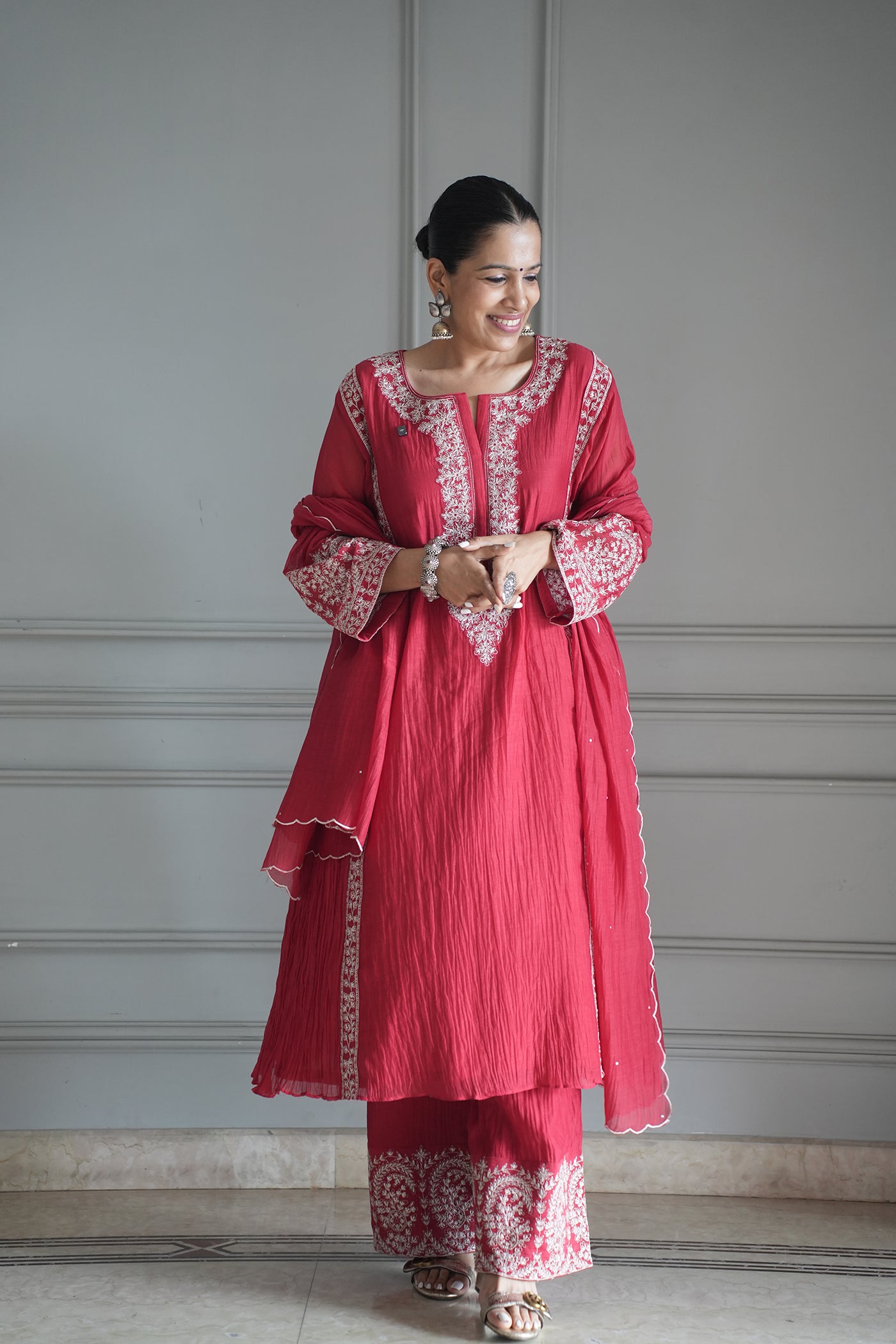Nisha In Roli Silver Suit Set
