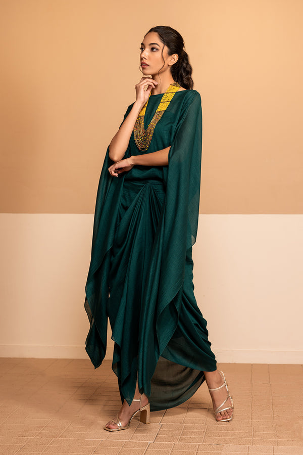 Luna Dhoti Set with Necklace