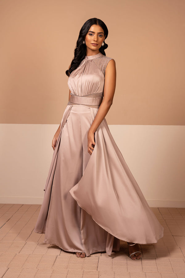 Amberlyn Champagne Gown