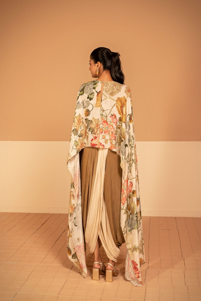 Aria Regale Dhoti with Cape Top