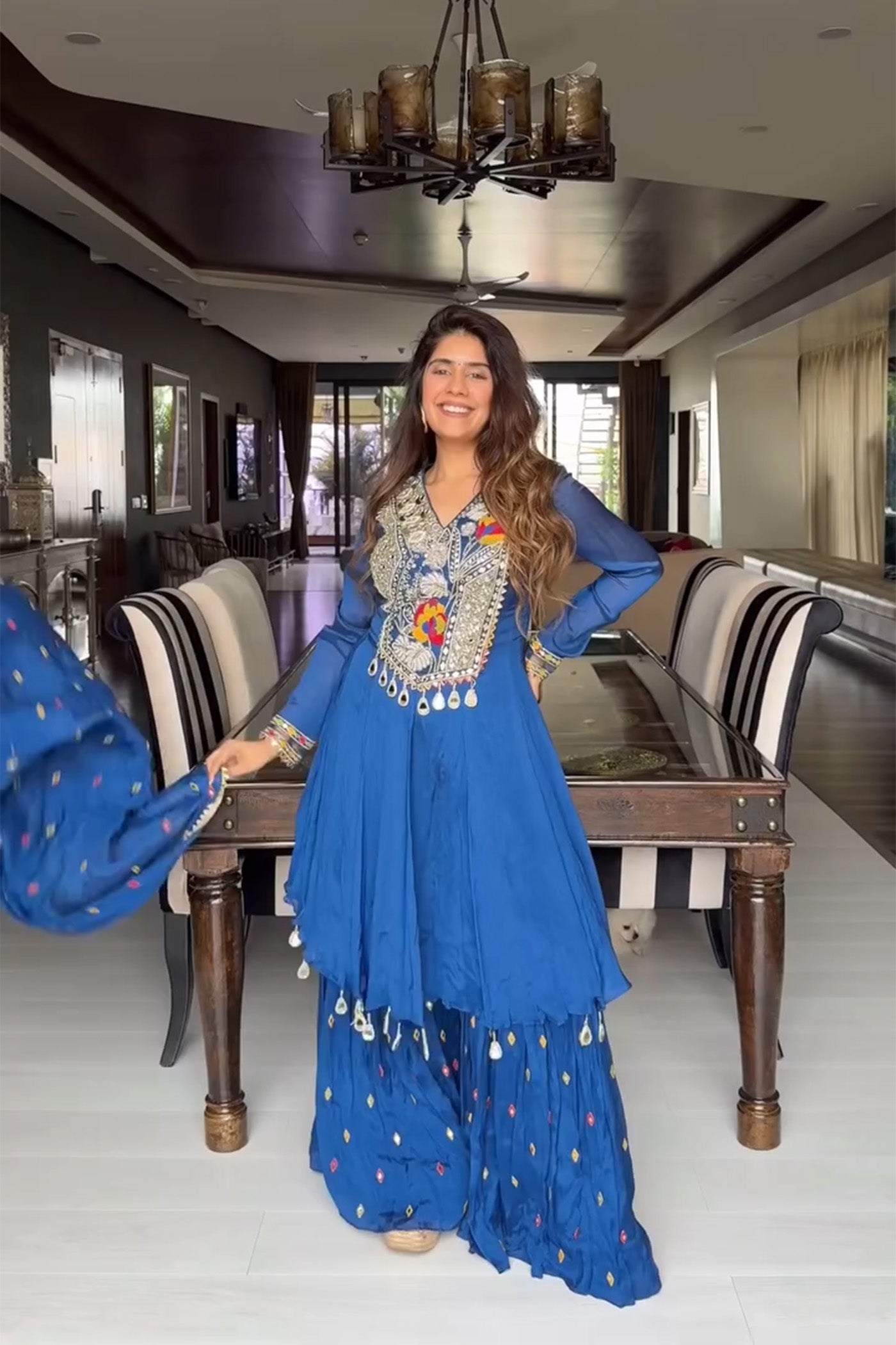 Mehal Kejriwal In  Nysa Sharara Suit Set With Dupatta