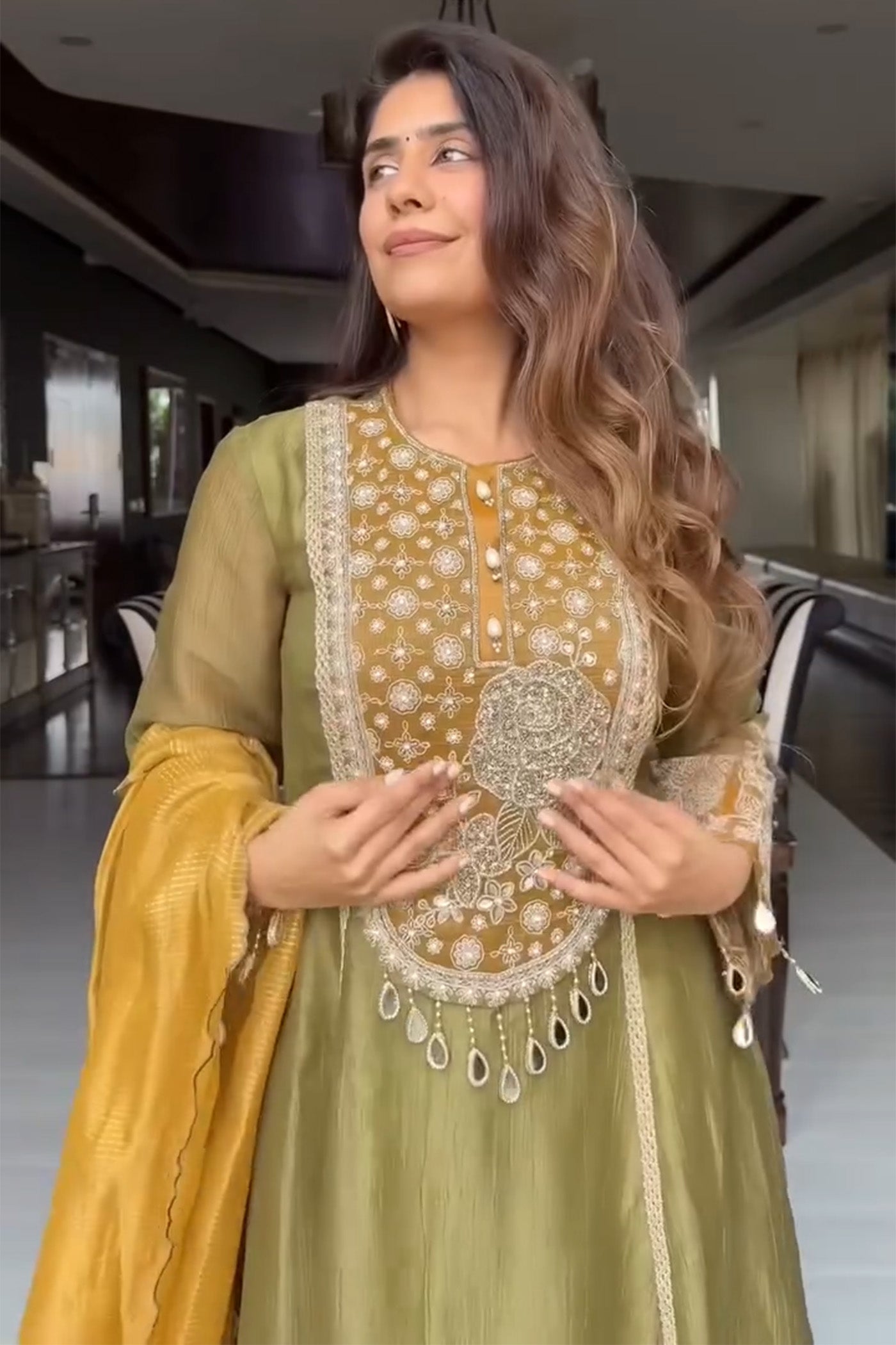 Mehal Kejriwal In Amayra Sharara Suit Set With Dupatta