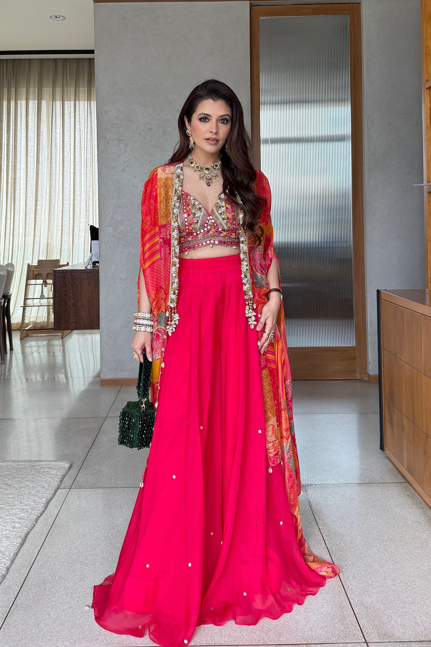 Natasha Luthra In Astra Flared Palaazo Set