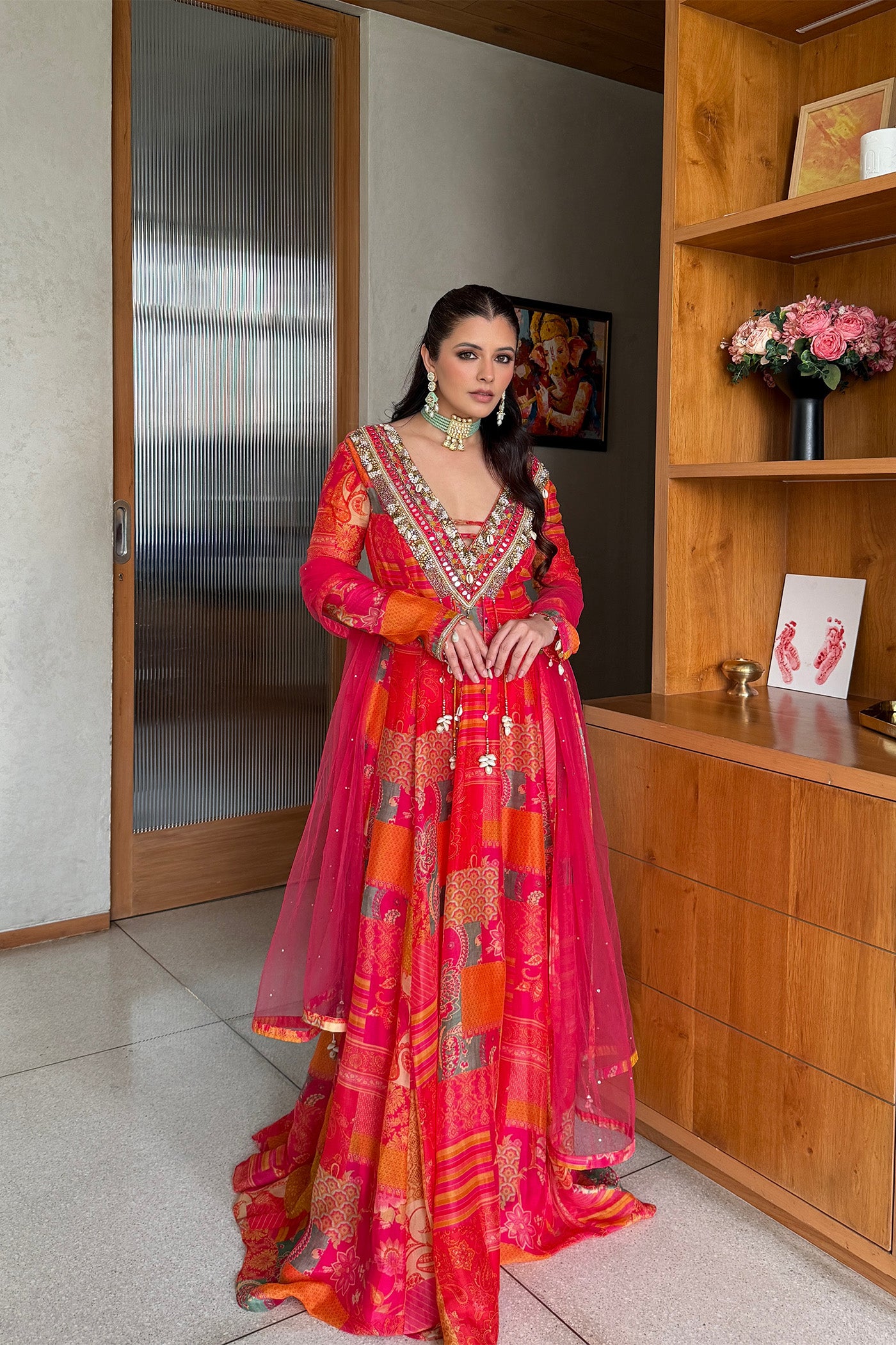 Natasha Luthra In Aria Bloom Gown